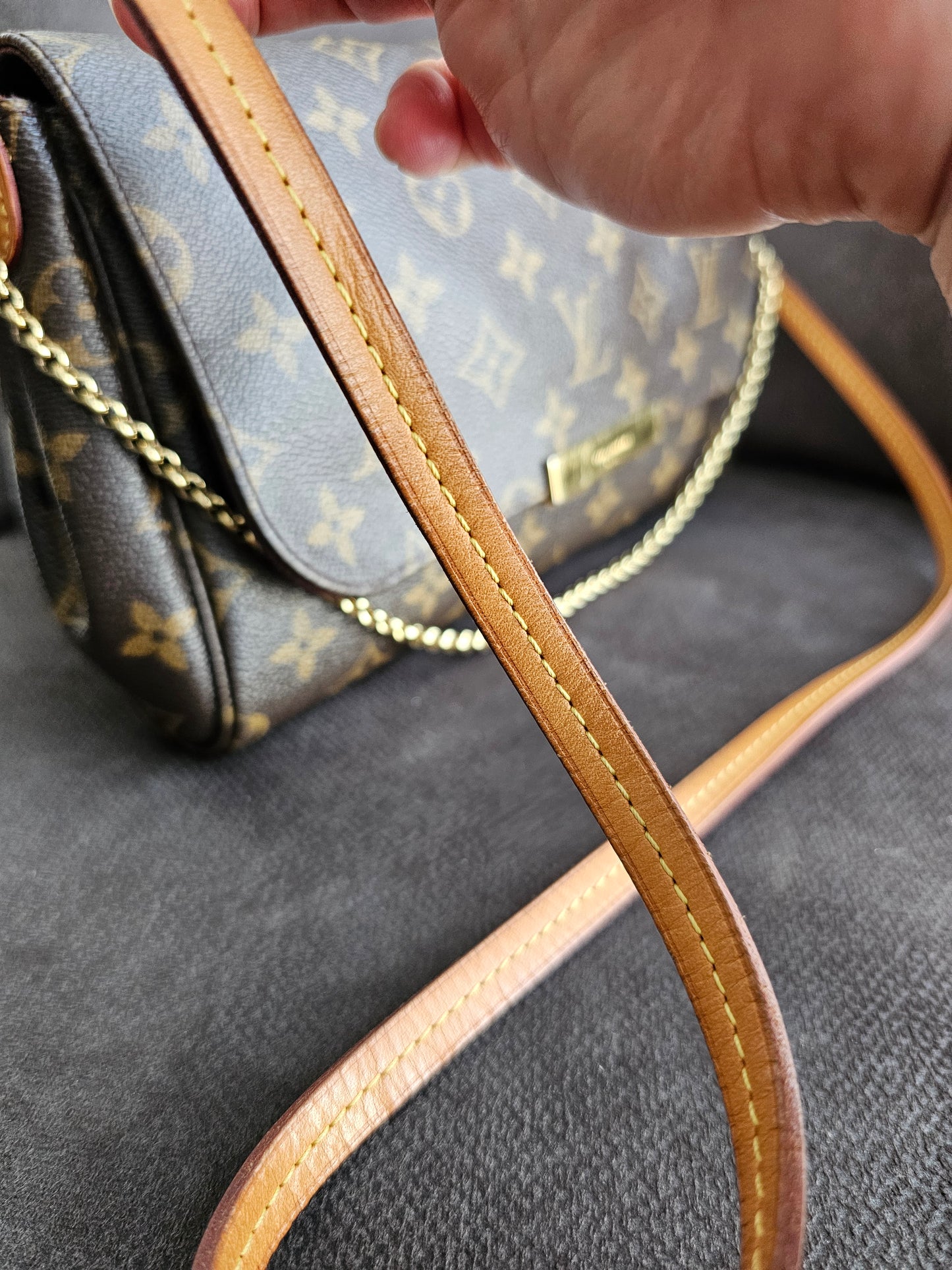 Louis Vuitton, Favorite MM, MNG. Kanvas.