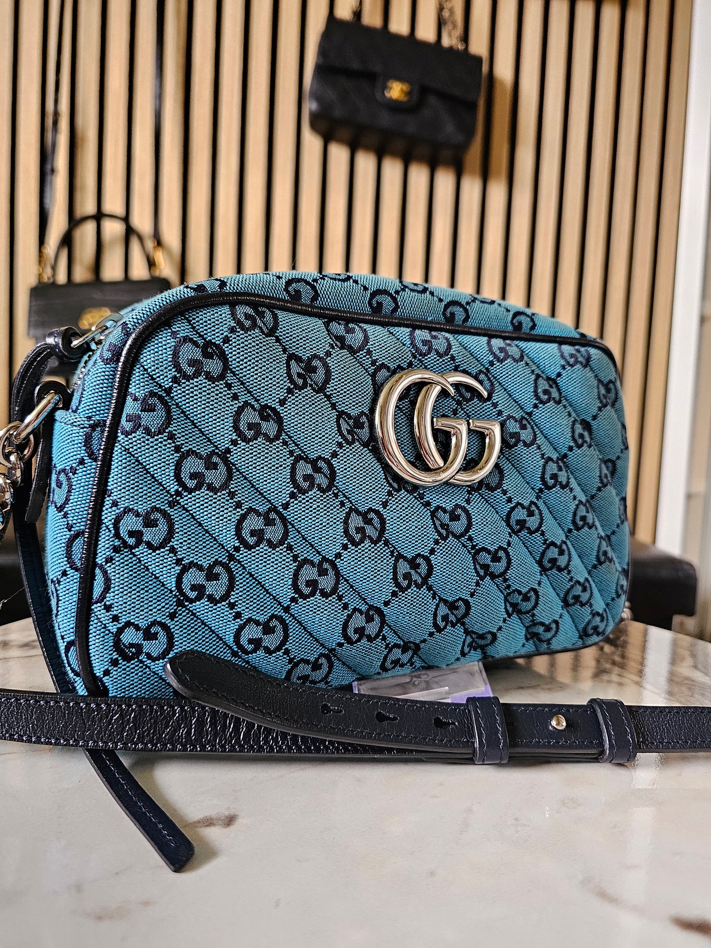 Gucci GG marmont bag - denim blue.