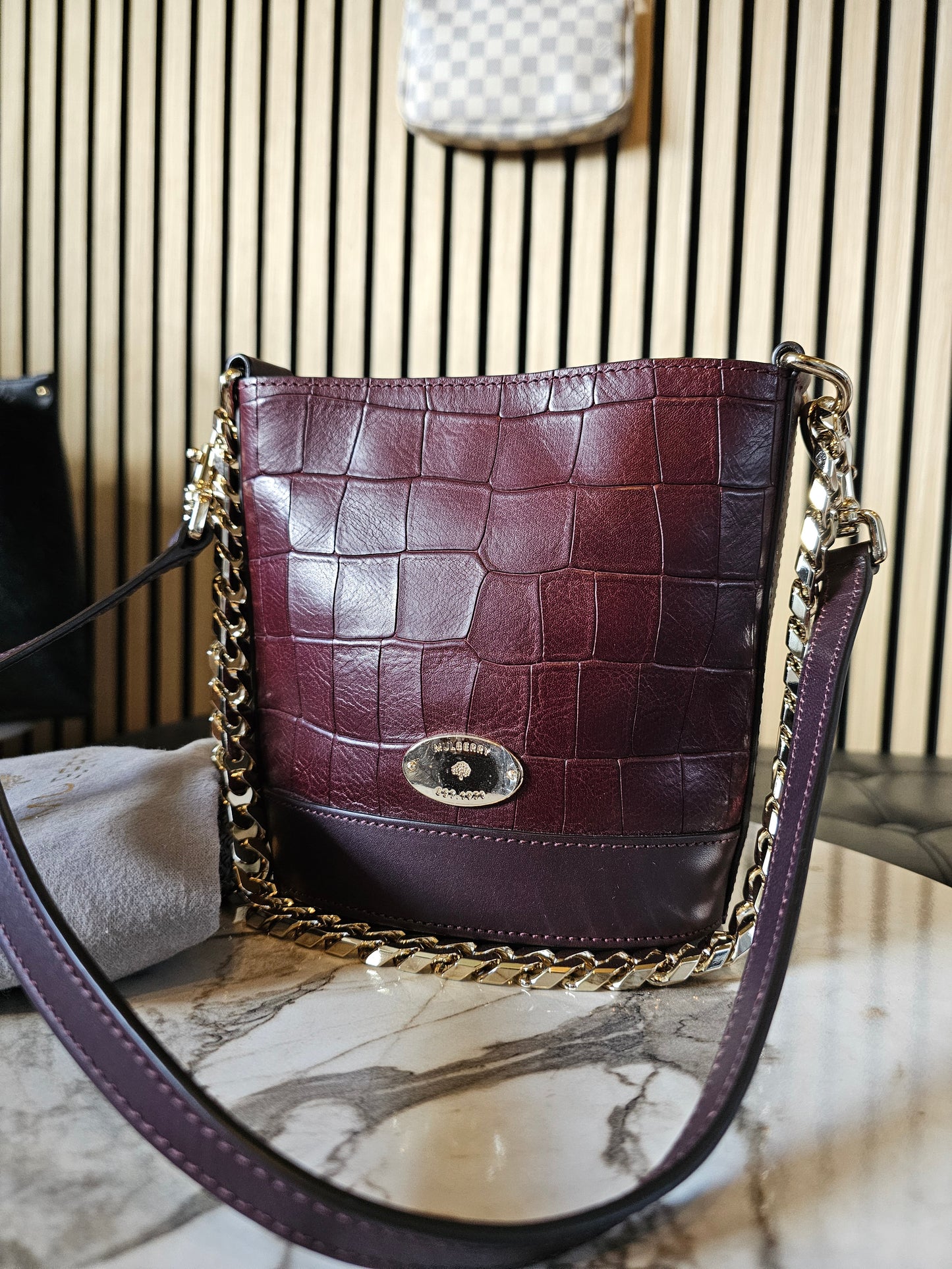 Mulberry bag mini Jamie, oxblood.