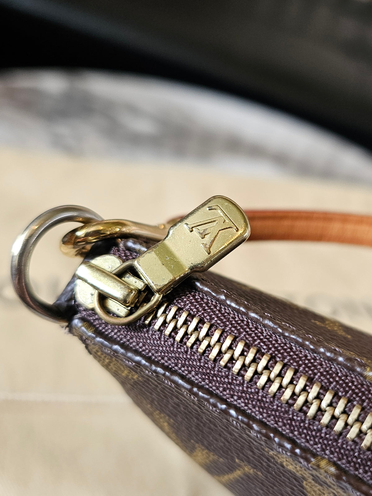 Louis Vuitton Pochette accesories monogram kanvas (vintage)