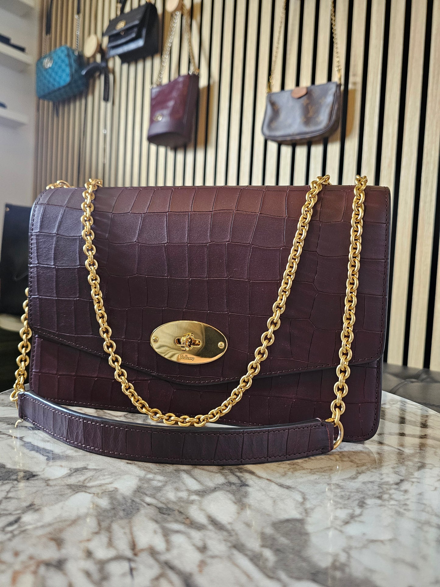 Mulberry Darley - large, oxblood.
