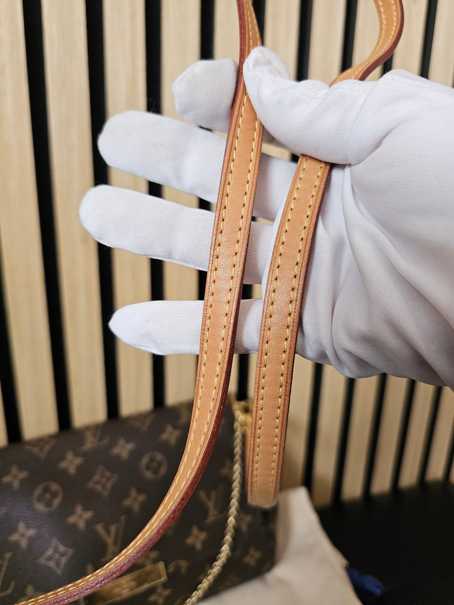 M40718 - Louis Vuitton Favorite MM bag, MNG. Kanvas.
