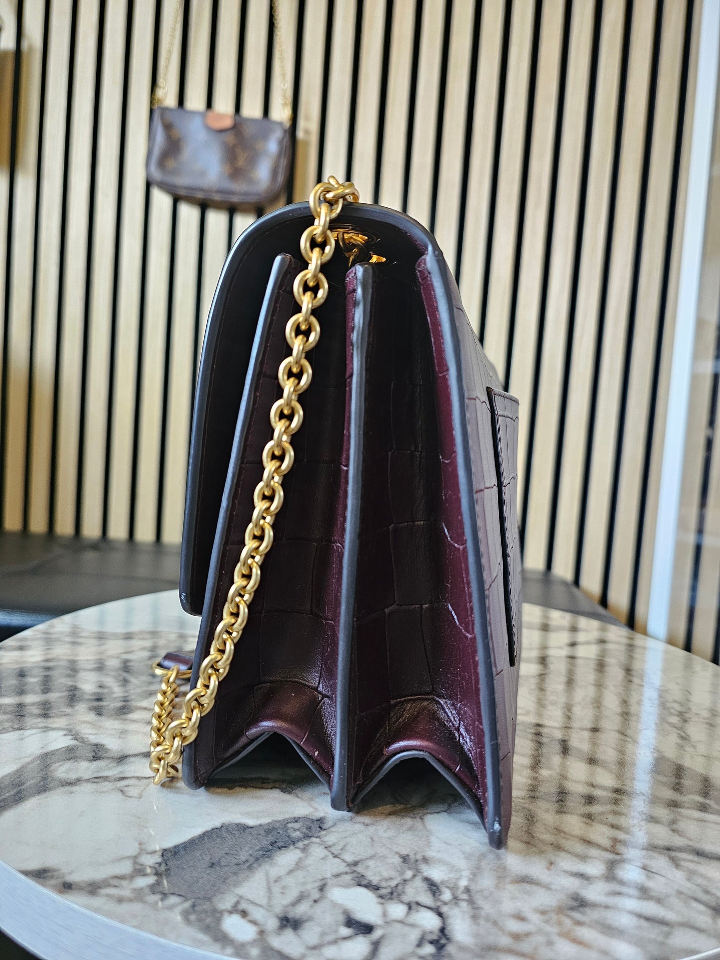 Mulberry Darley - large, oxblood.