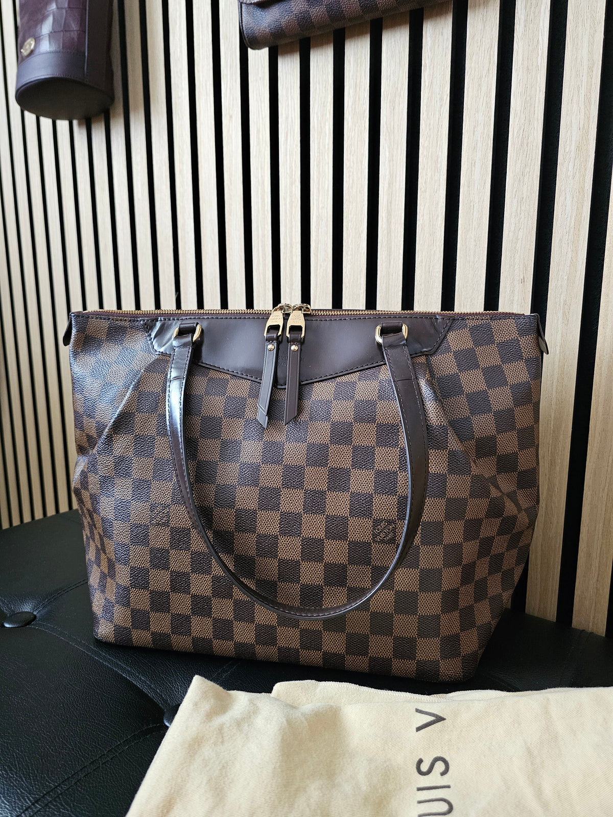 Louis Vuitton bag, westminister, damier ebene.