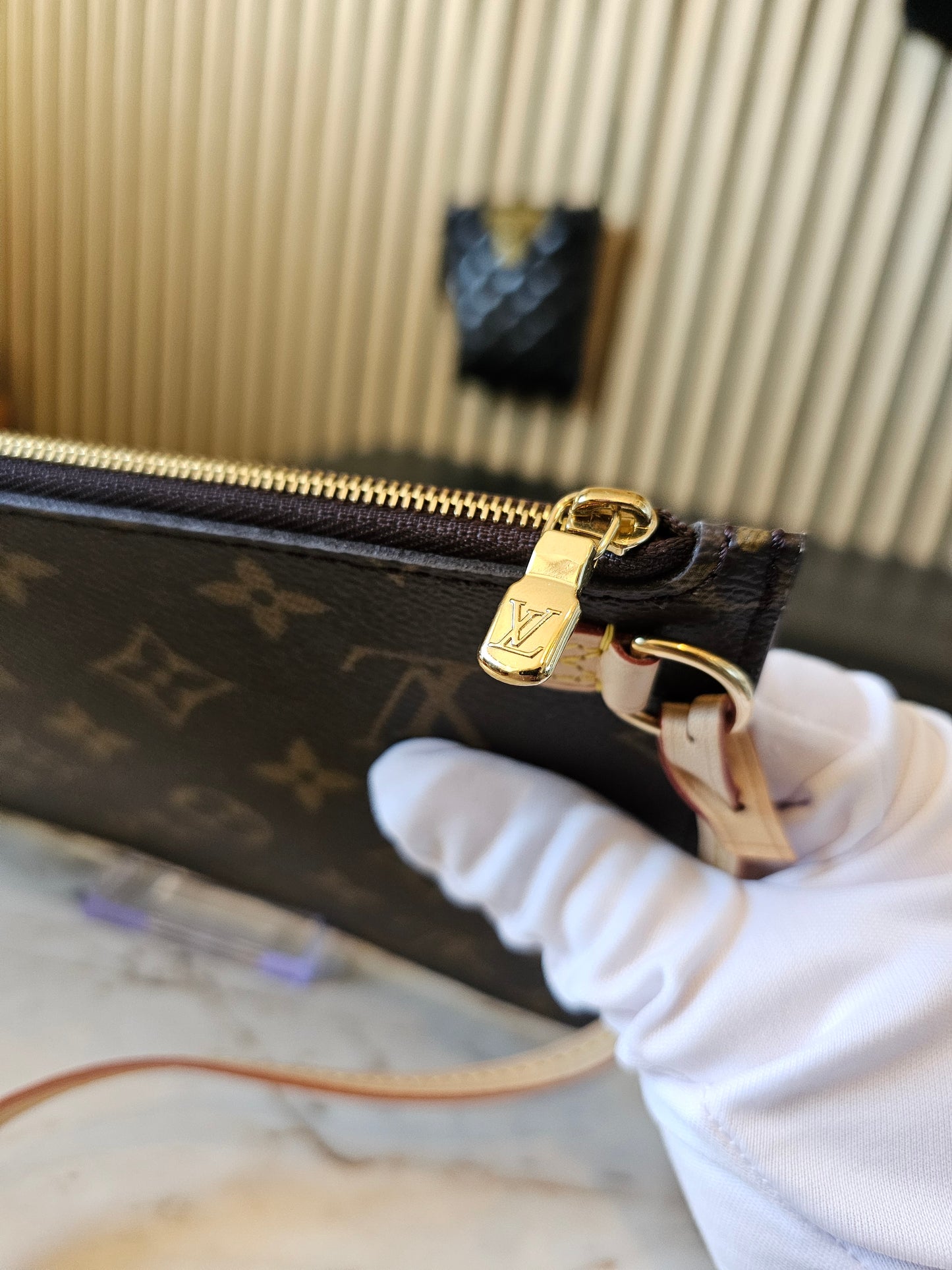 Neverfull Clutch I monogram kanvas - MM size.