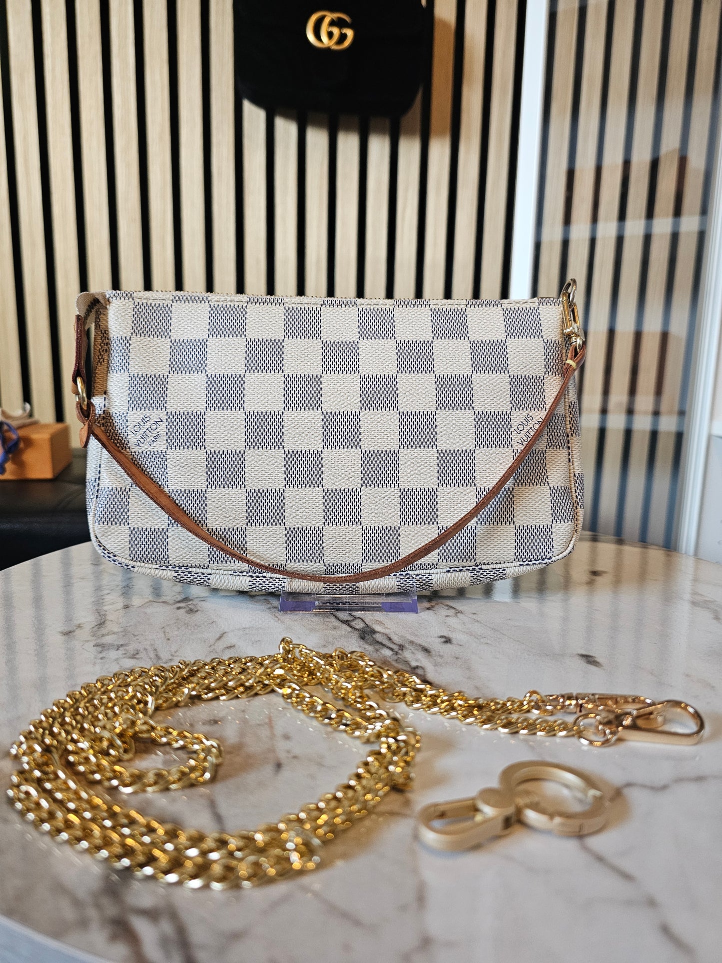 N51986 - Pochette accesories I damier azur.