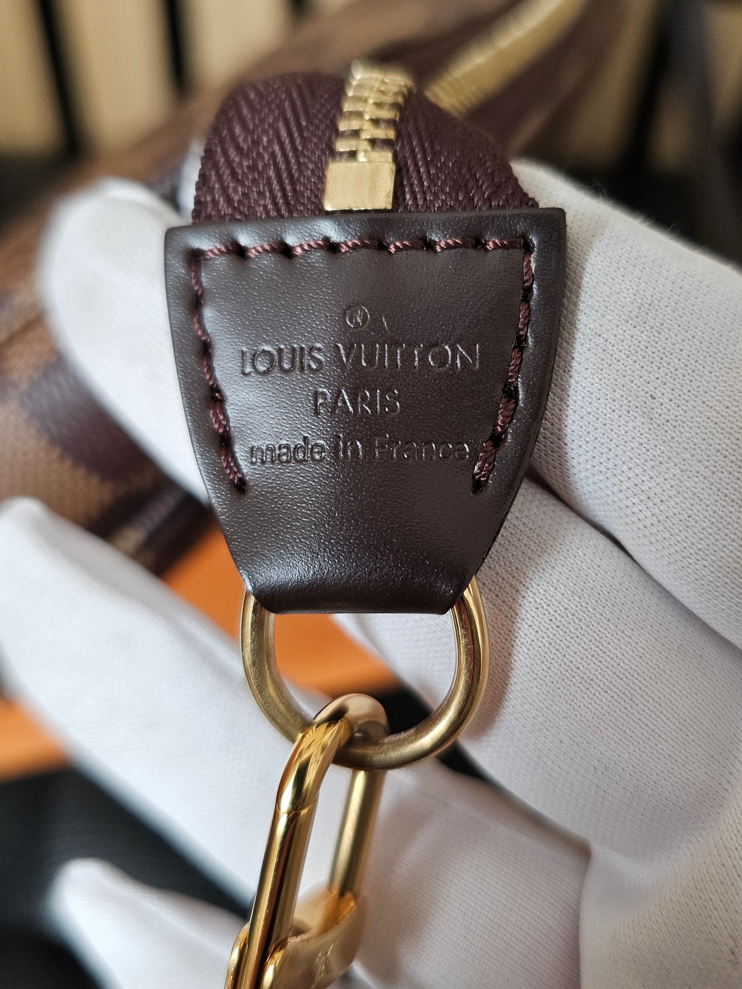 N41206 - Louis Vuitton pochette accesories, NM. Damier ebene.