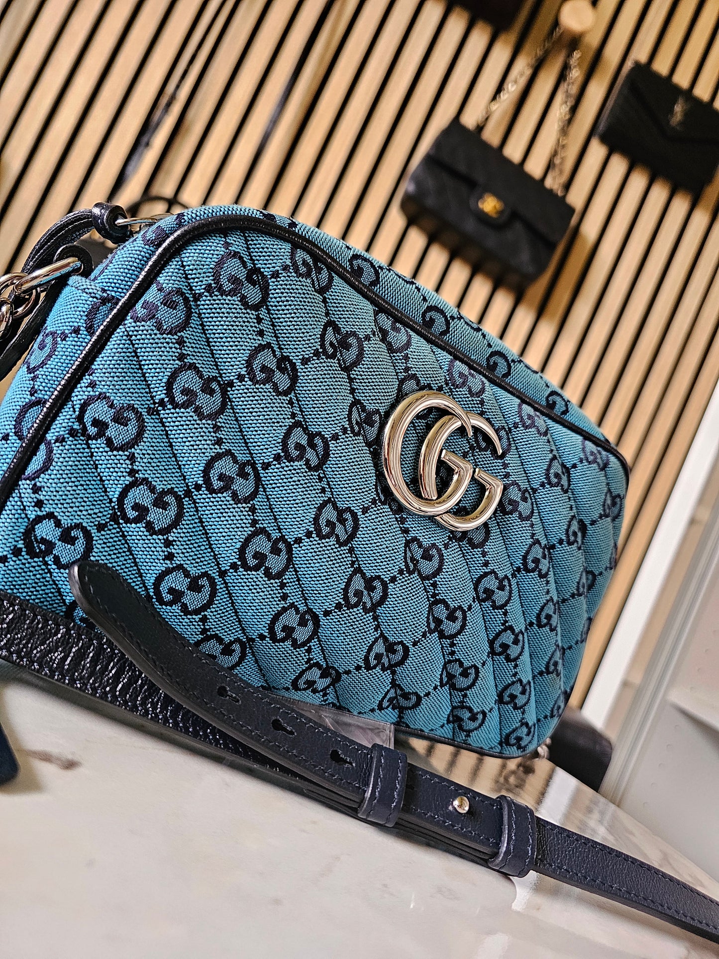 Gucci GG marmont bag - denim blue.