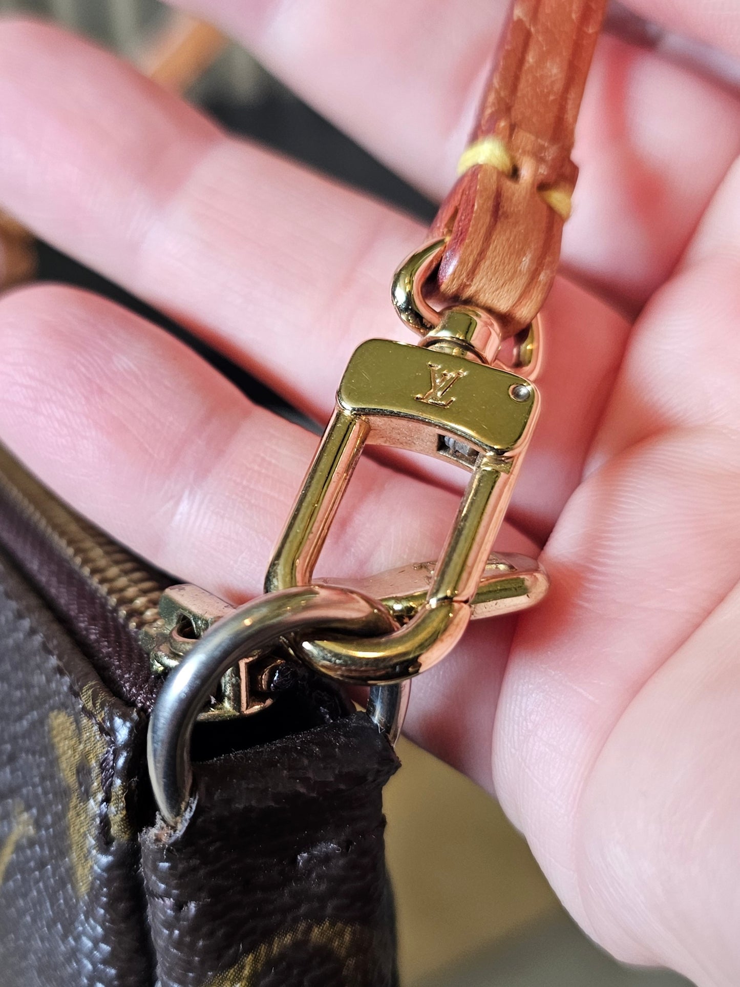 Louis Vuitton Pochette accesories monogram kanvas (vintage)