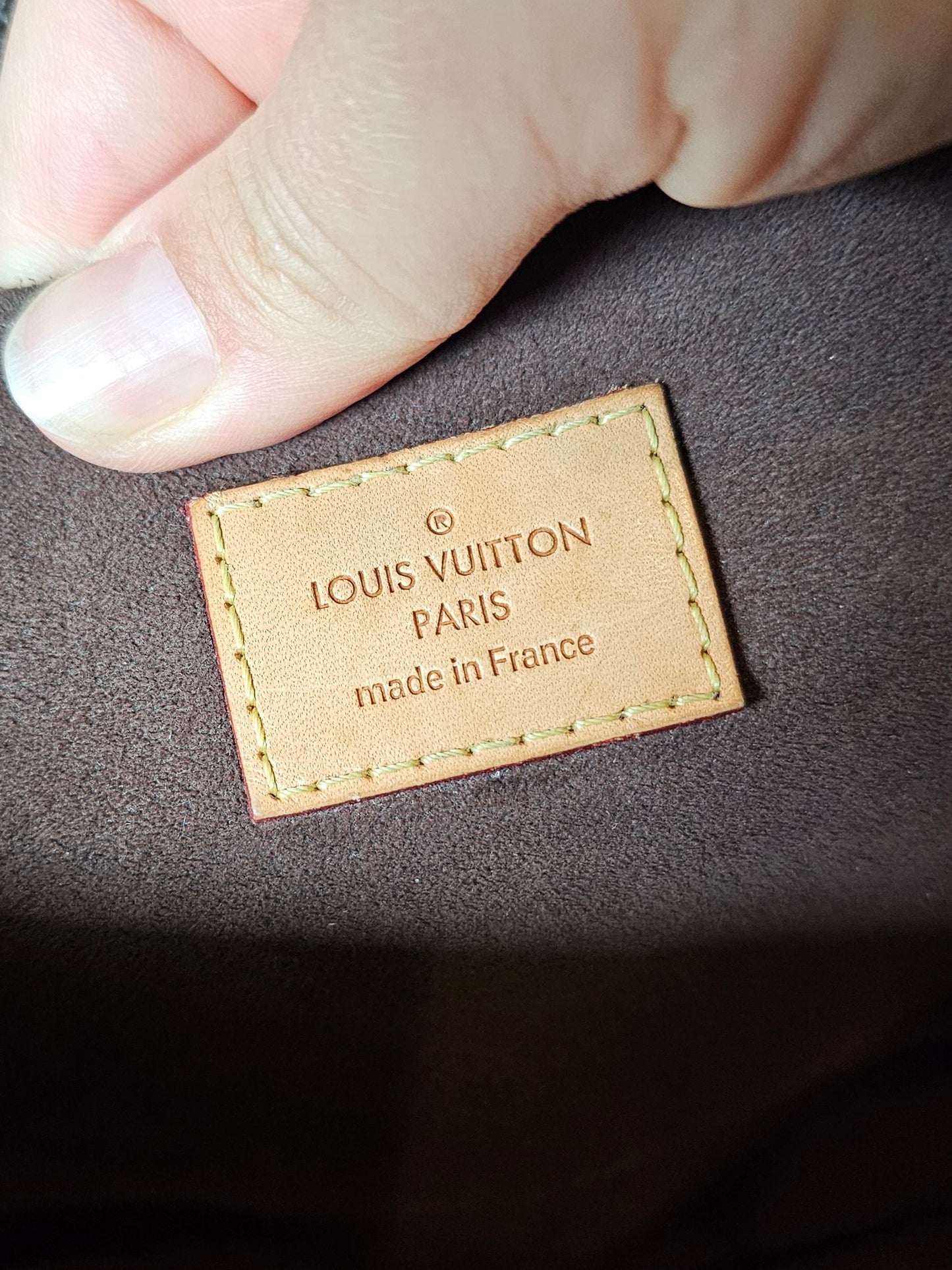 M44875- Louis Vuitton pochette Metis, MNG. Kanvas.