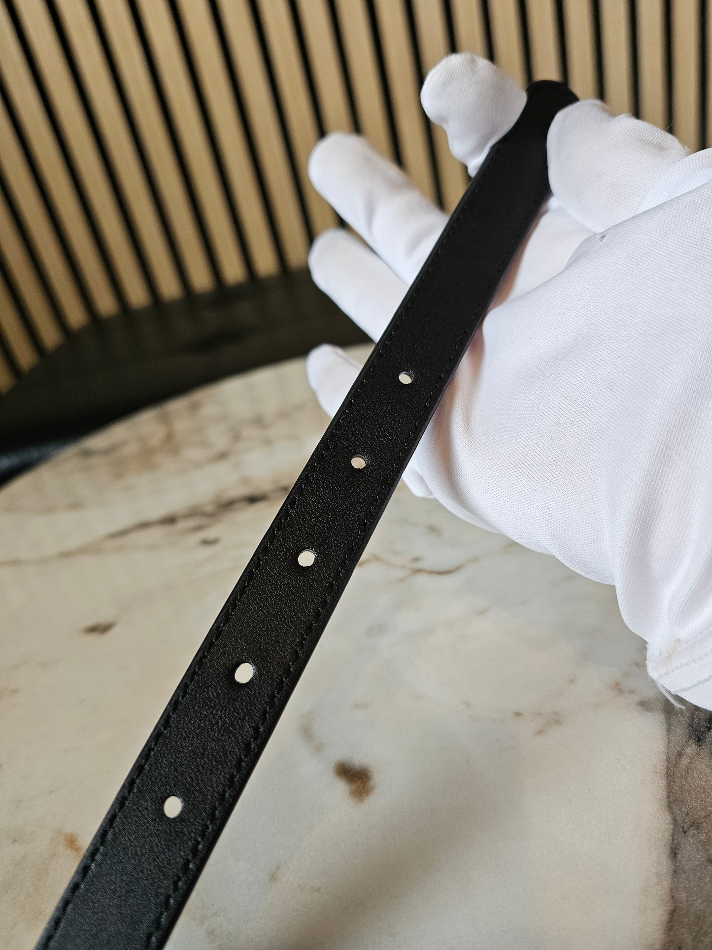 409417- Gucci GG Marmont thin belt.