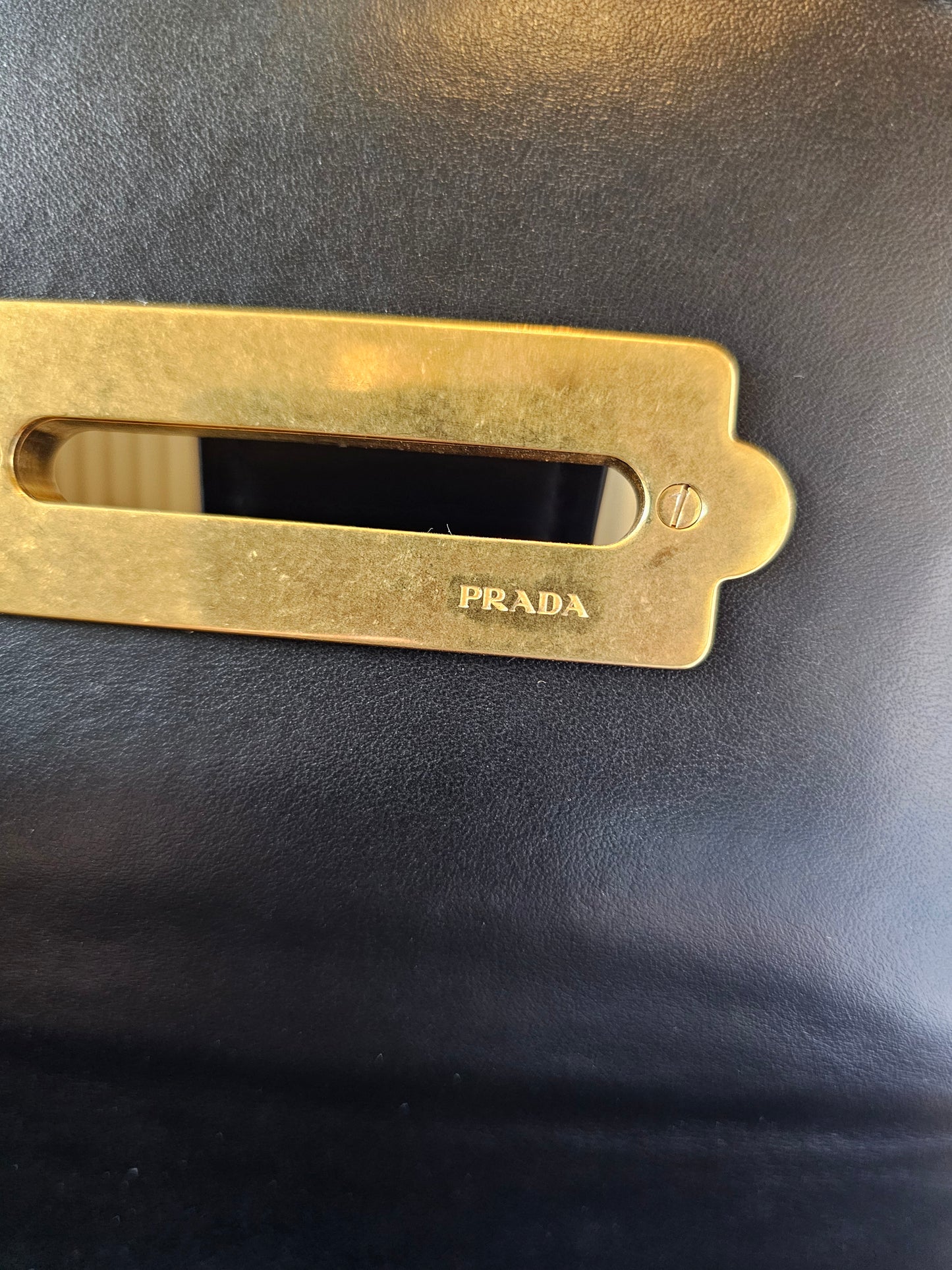 Prada cahier bag - black GHW.