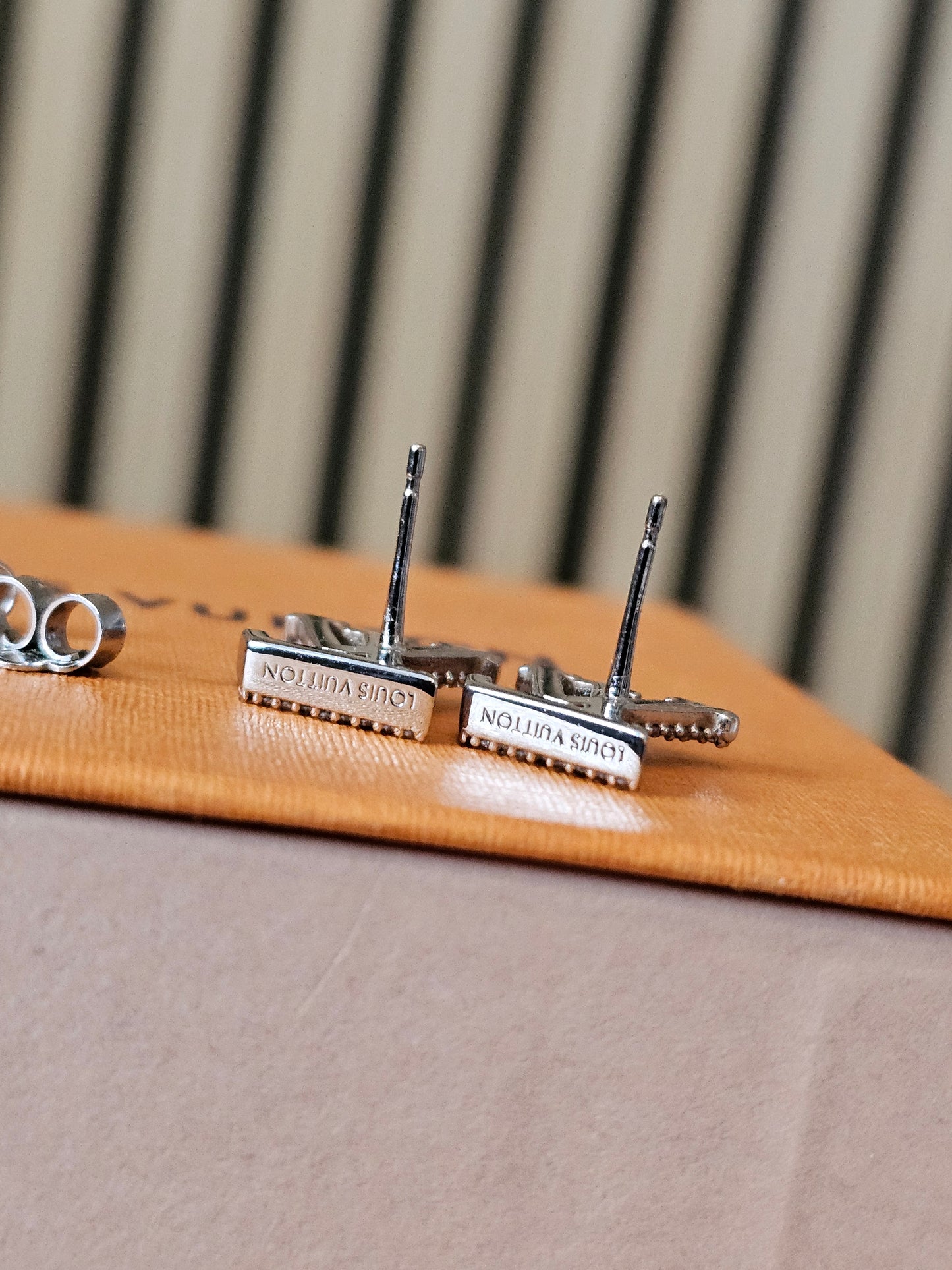 M00608 Louis Vuitton iconic LV earrings.