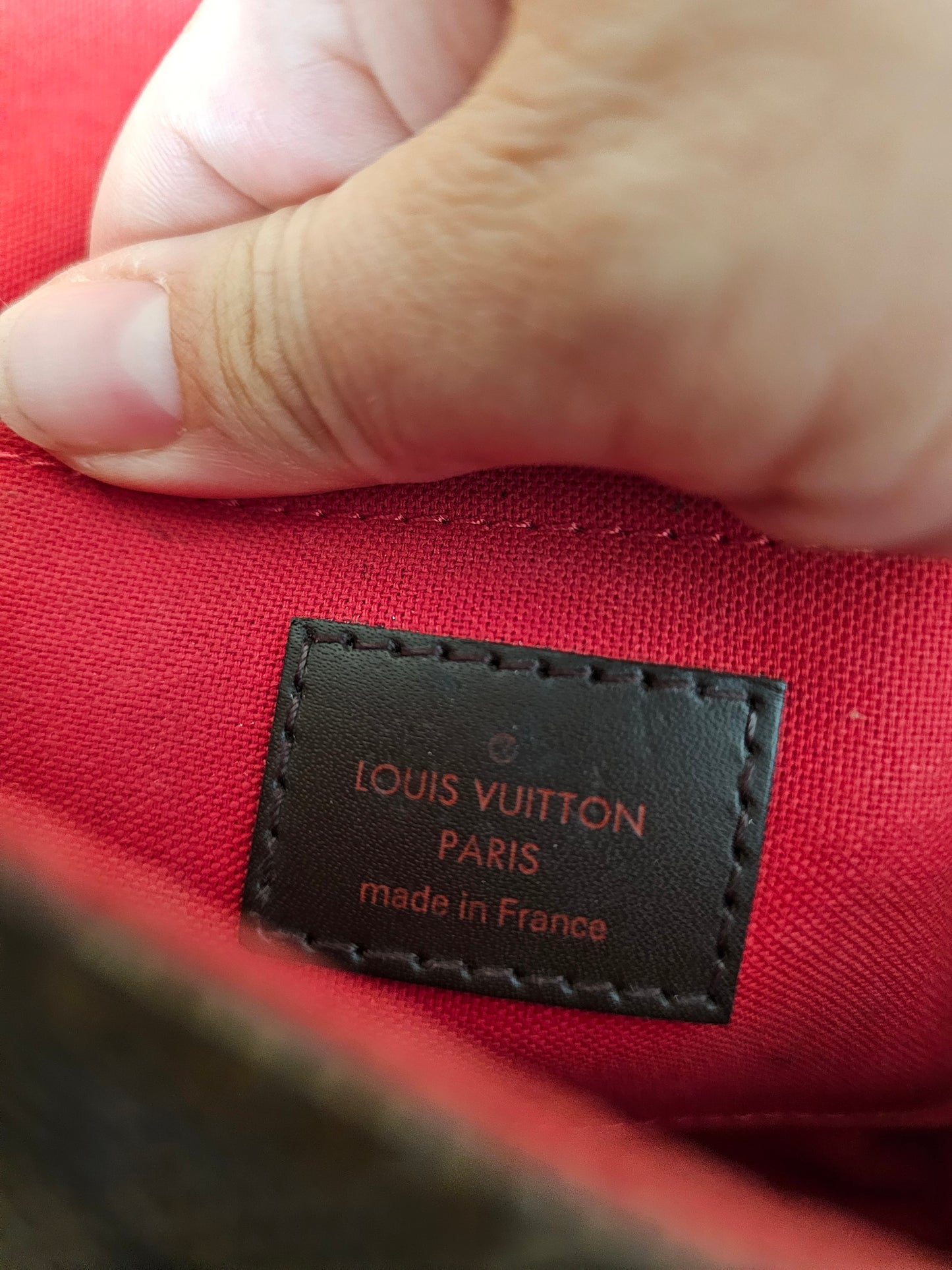 N41276 - Louis Vuitton bag, Favorite PM, damier ebene.