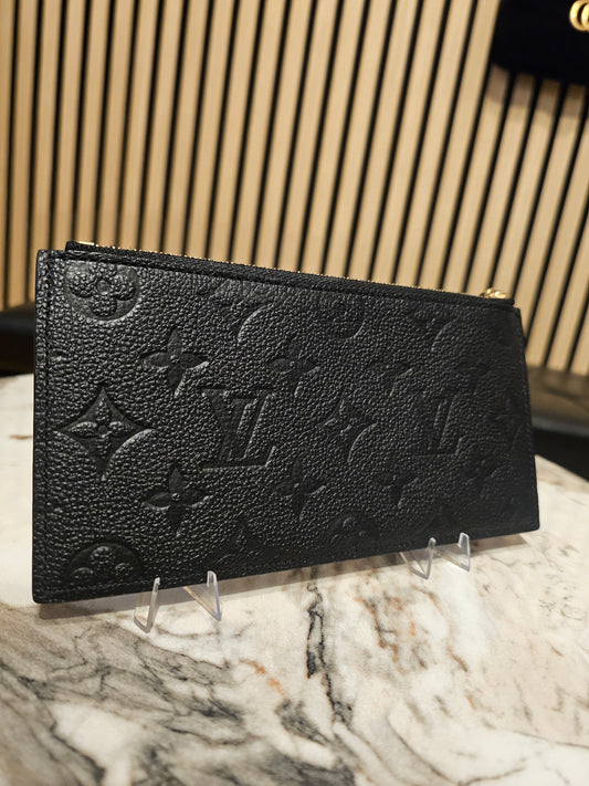 Louis Vuitton pung, sort mng i empreinte leather.