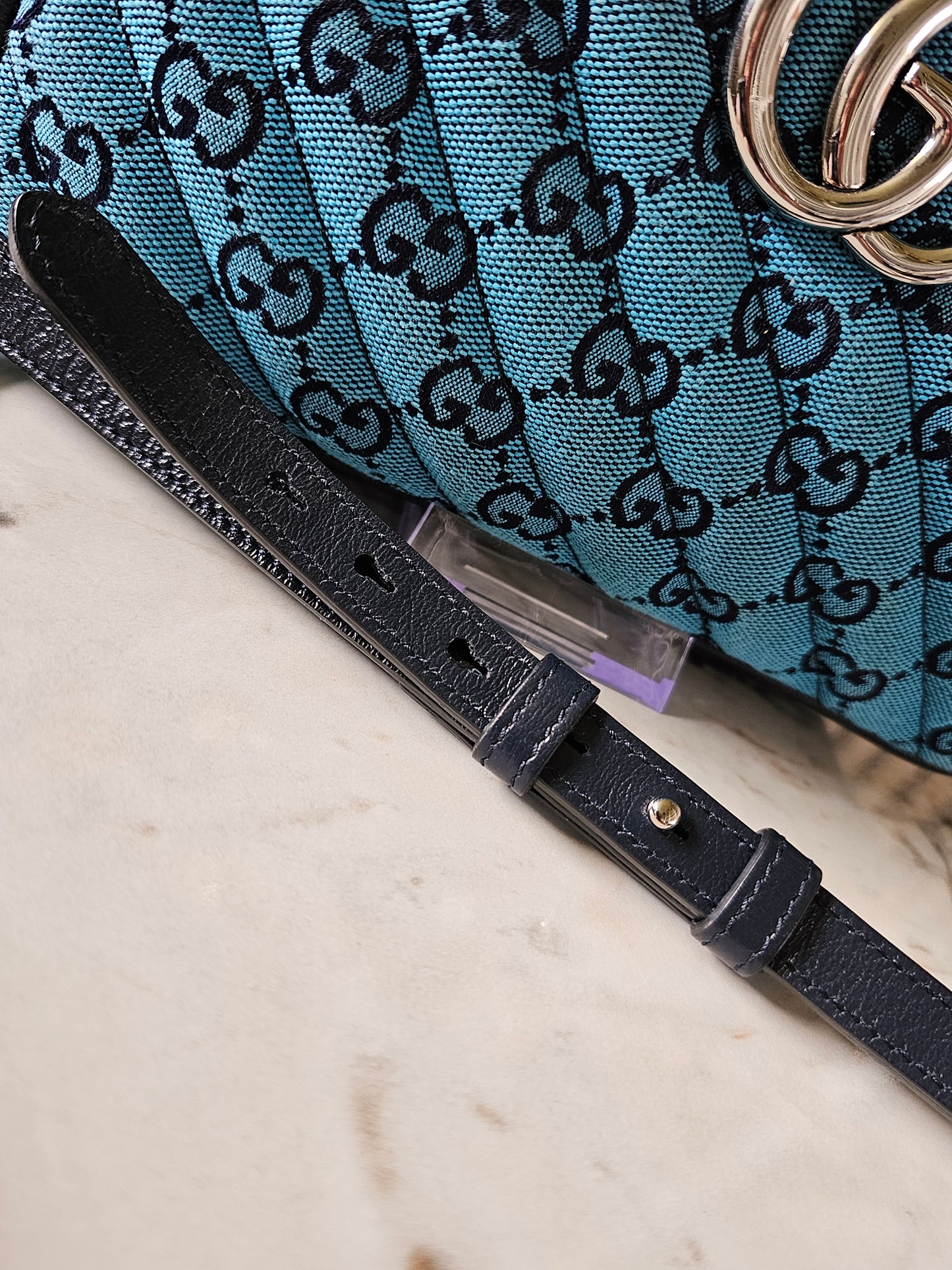 Gucci GG marmont bag - denim blue.