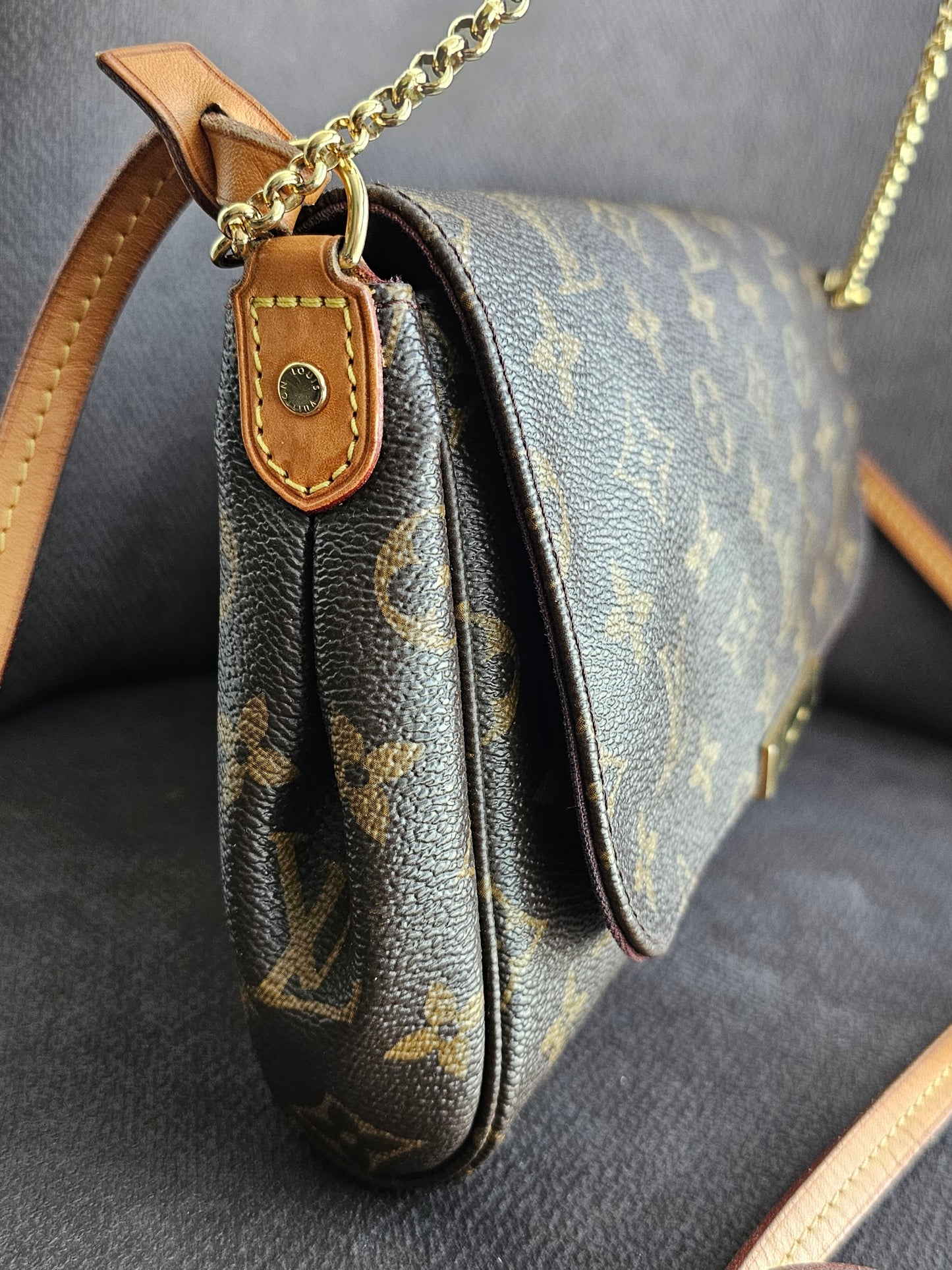 Louis Vuitton, Favorite MM, MNG. Kanvas.
