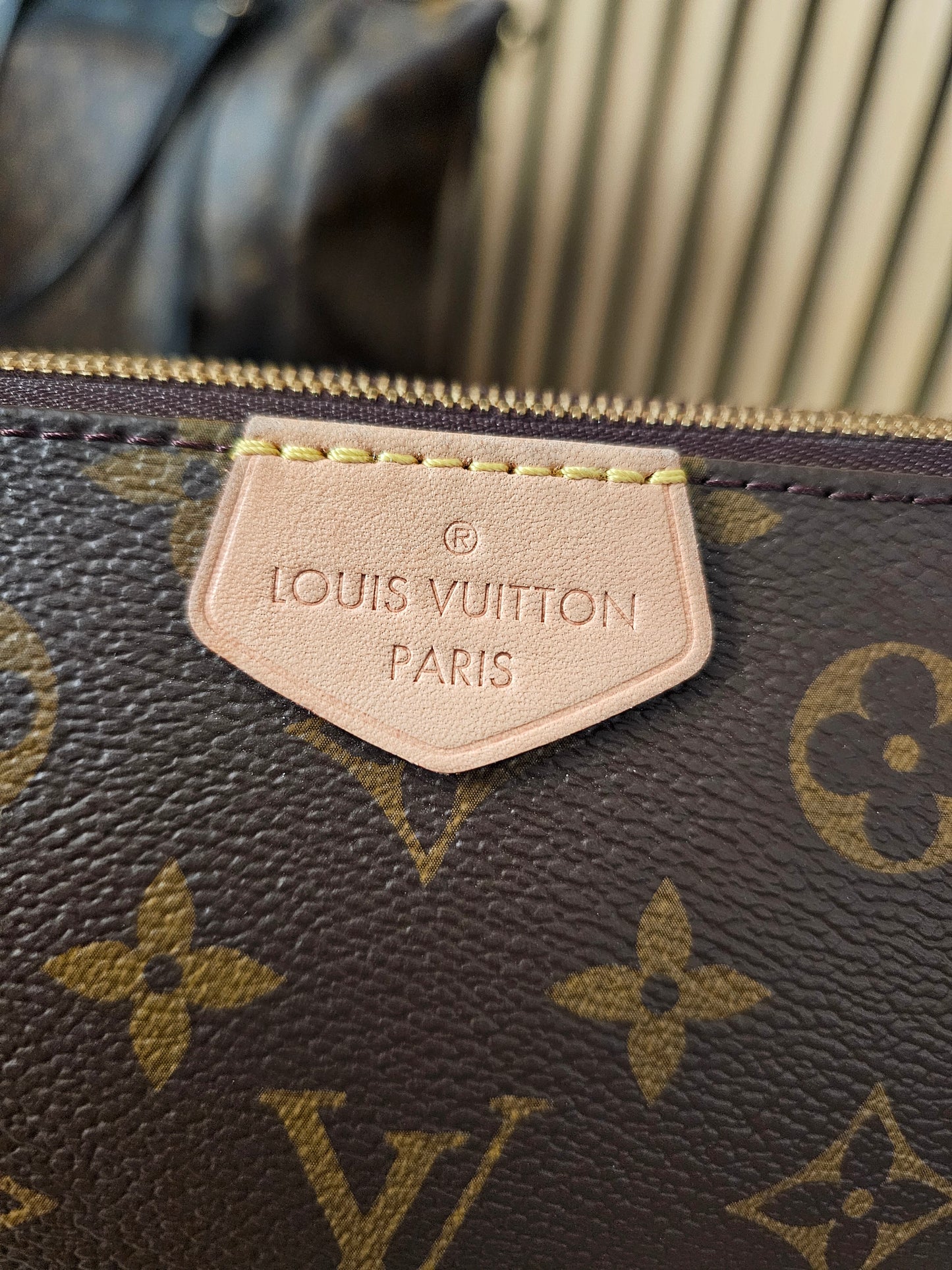 Louis Vuitton pochette accesories, monogram kanvas.