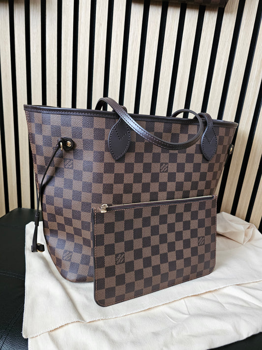 Louis Vuitton Neverfull MM, Damier ebene - Cerise.