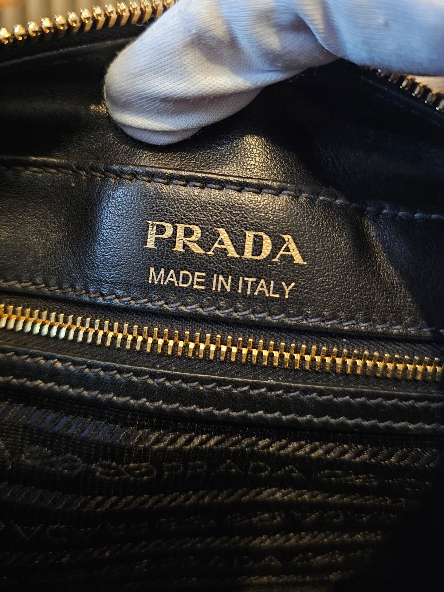 Prada Mirage Camera bag - black, saffiano leather.