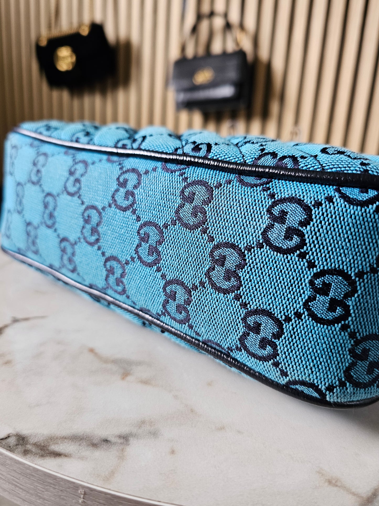 Gucci GG marmont bag - denim blue.
