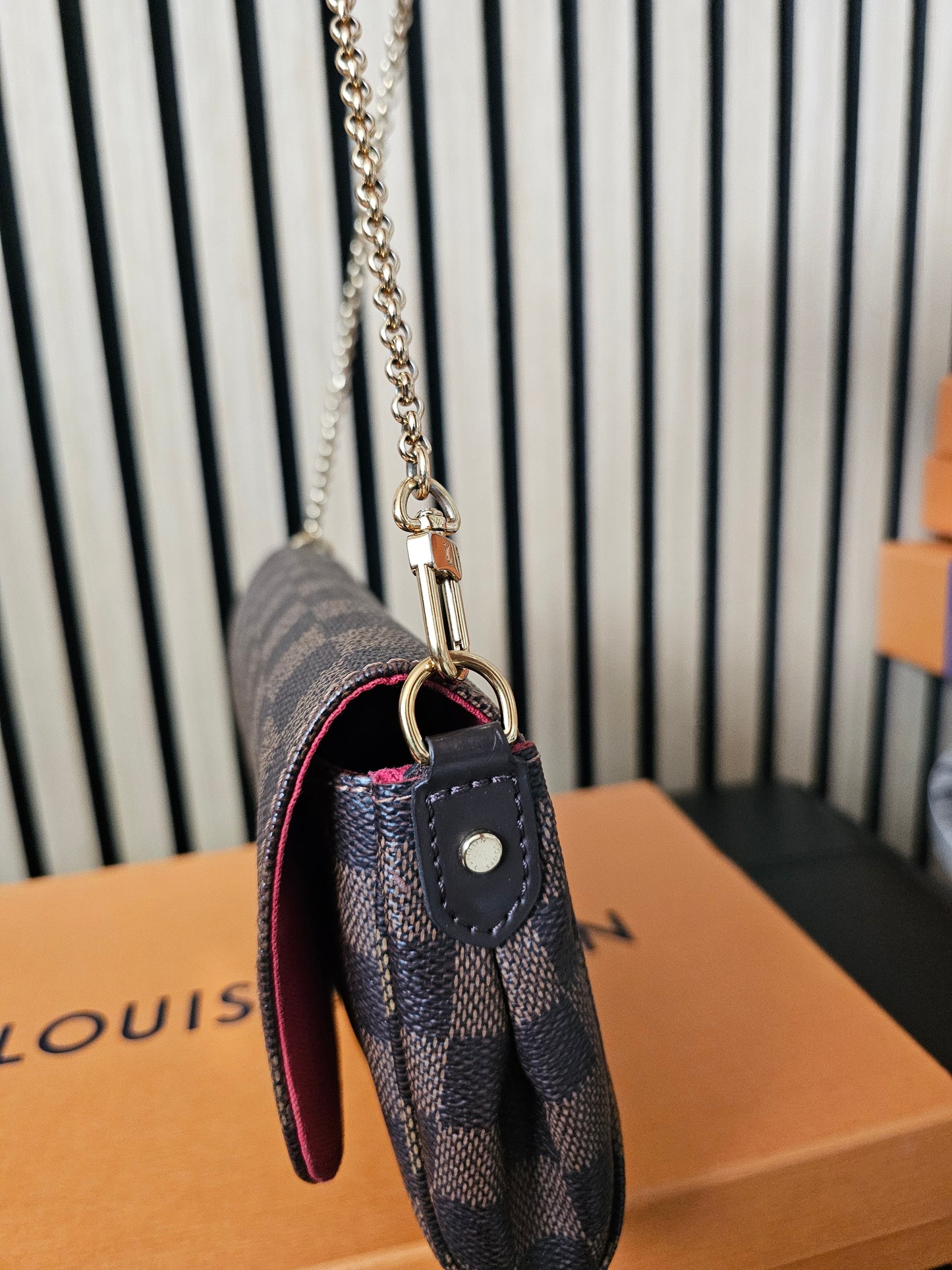 N41276 - Louis Vuitton bag, Favorite PM, damier ebene.