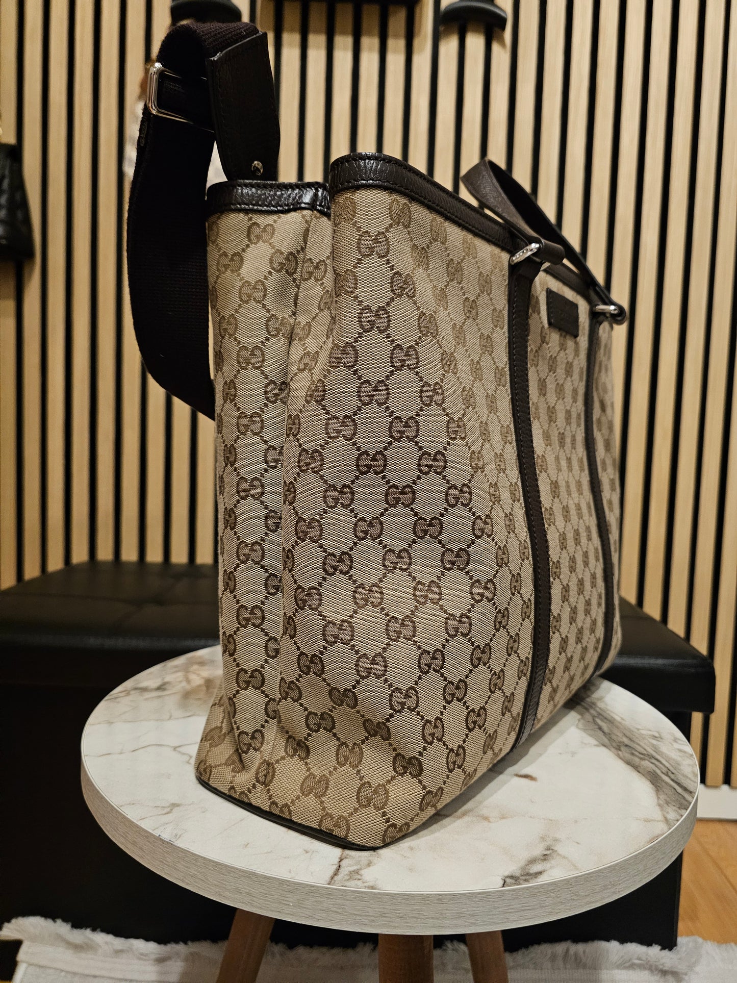 449169- Gucci tote bag, supreme GG kanvas.