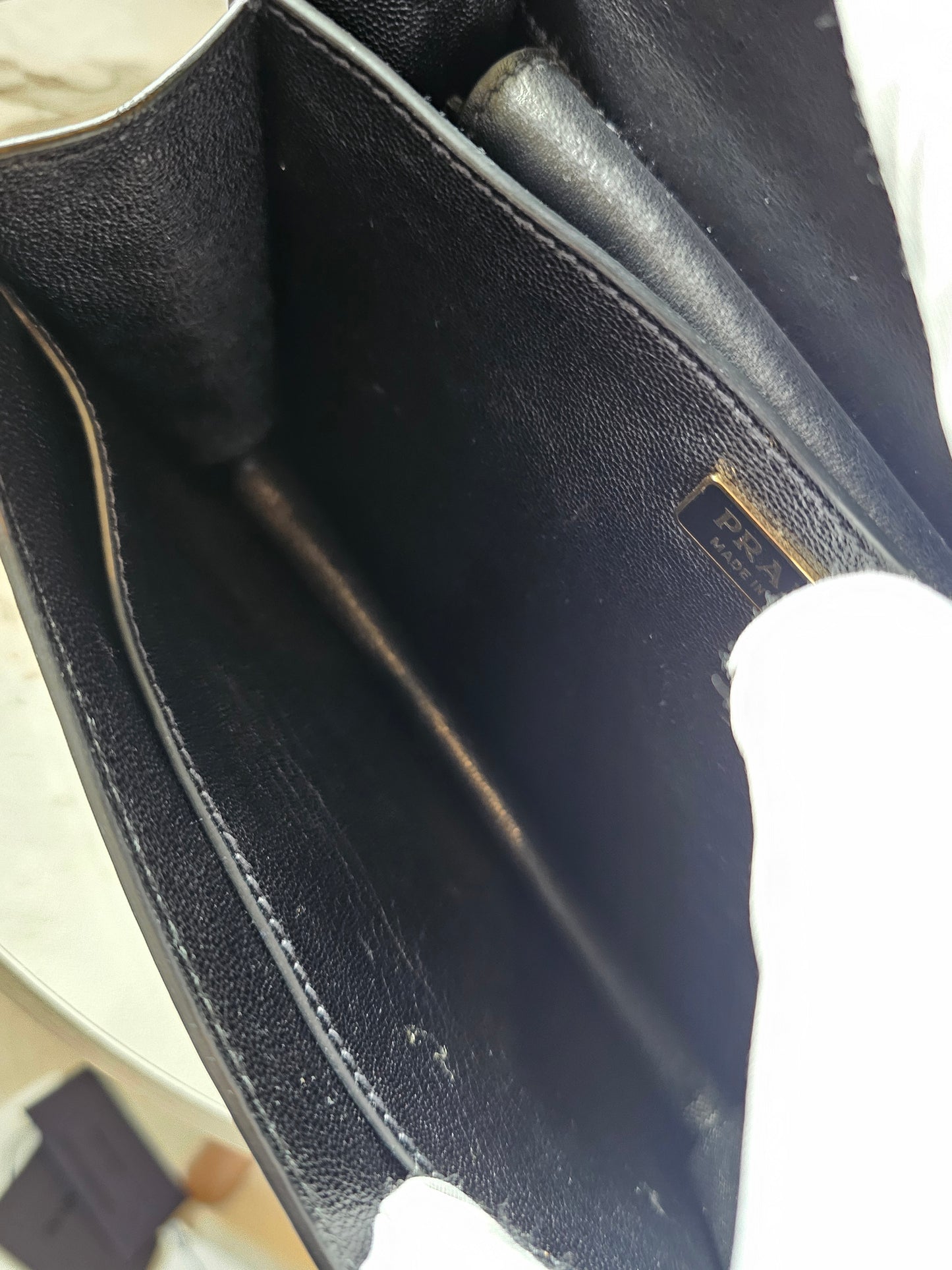 Prada cahier bag - black GHW.