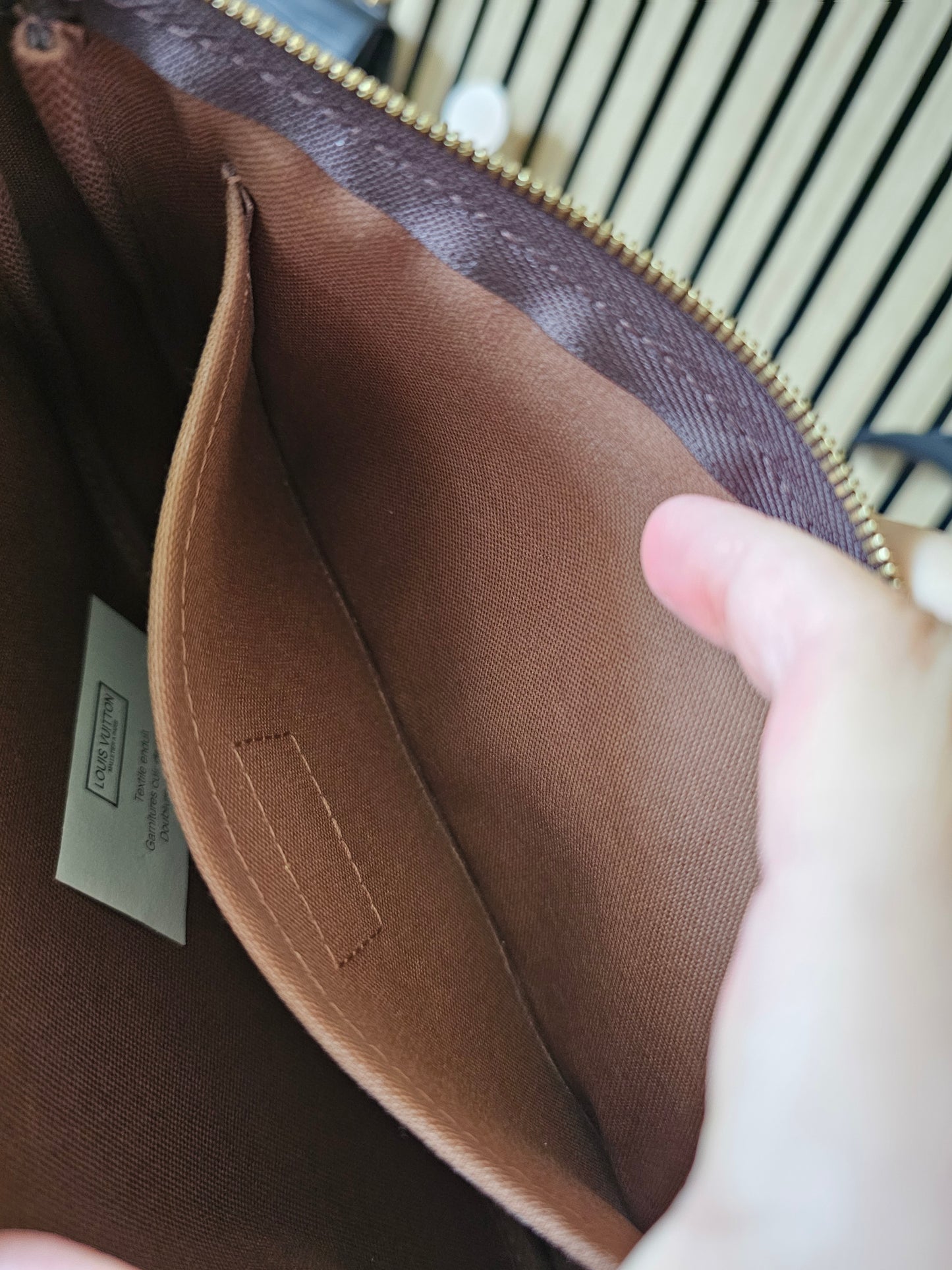 Louis Vuitton pochette accesories, monogram kanvas.