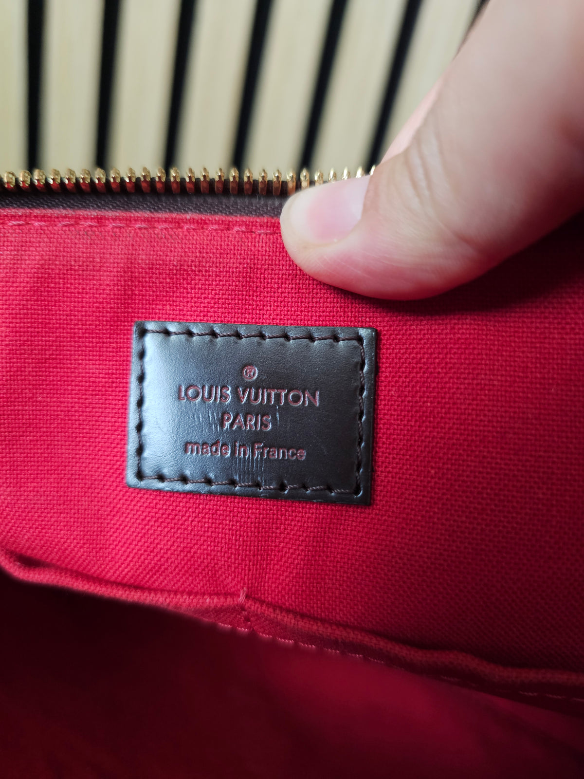 Louis Vuitton bag, westminister, damier ebene.