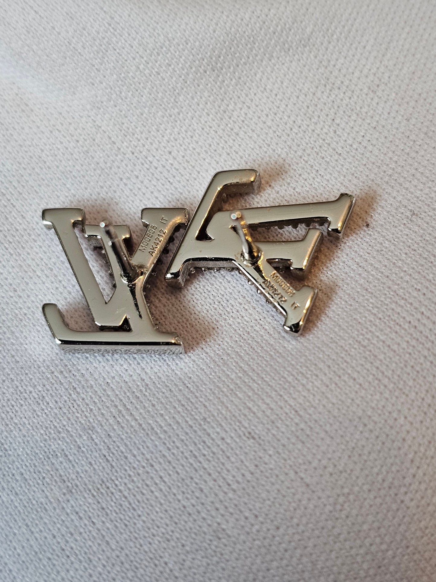 M00608 Louis Vuitton iconic LV earrings.