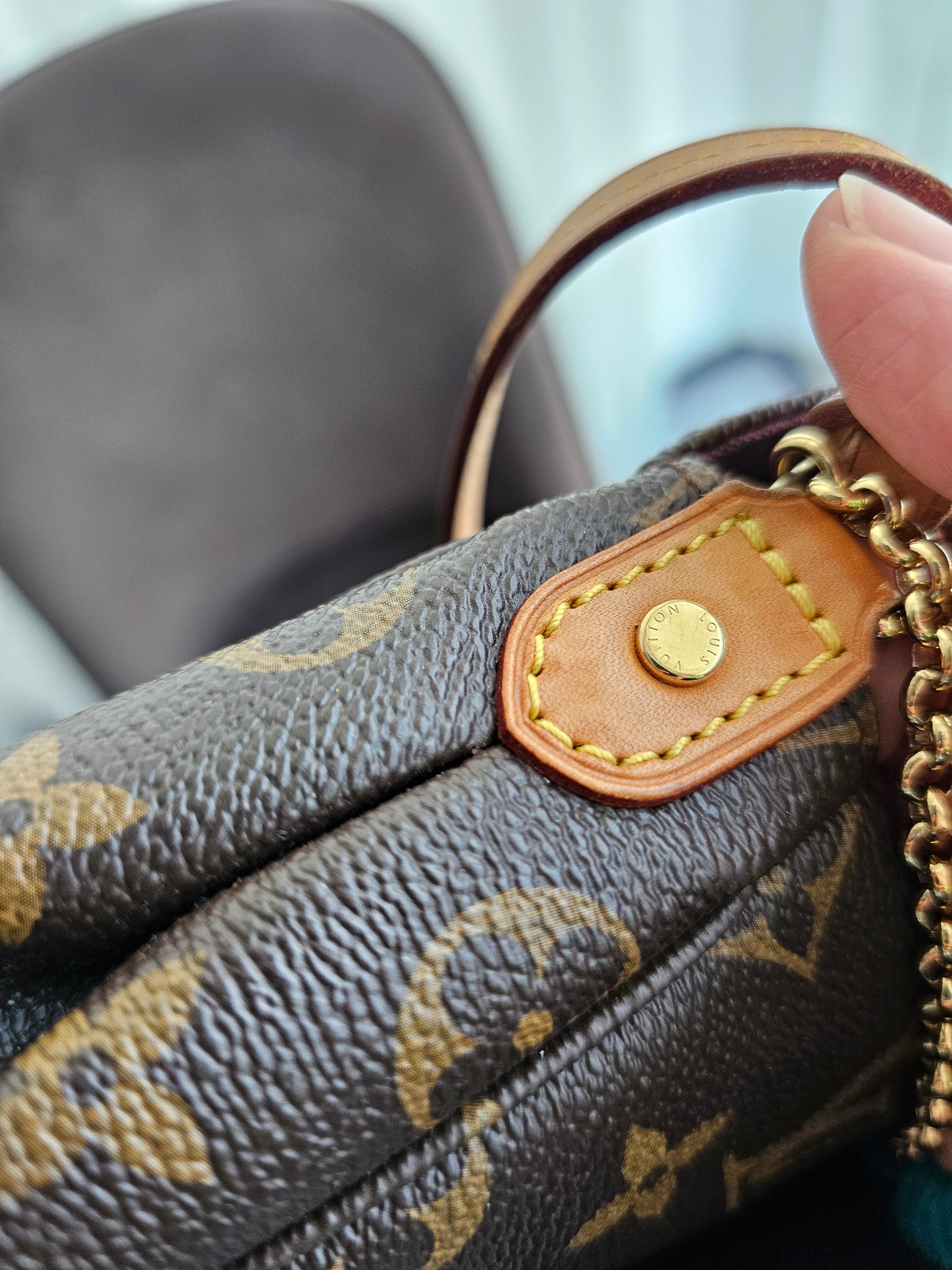 Louis Vuitton, Favorite MM, MNG. Kanvas.