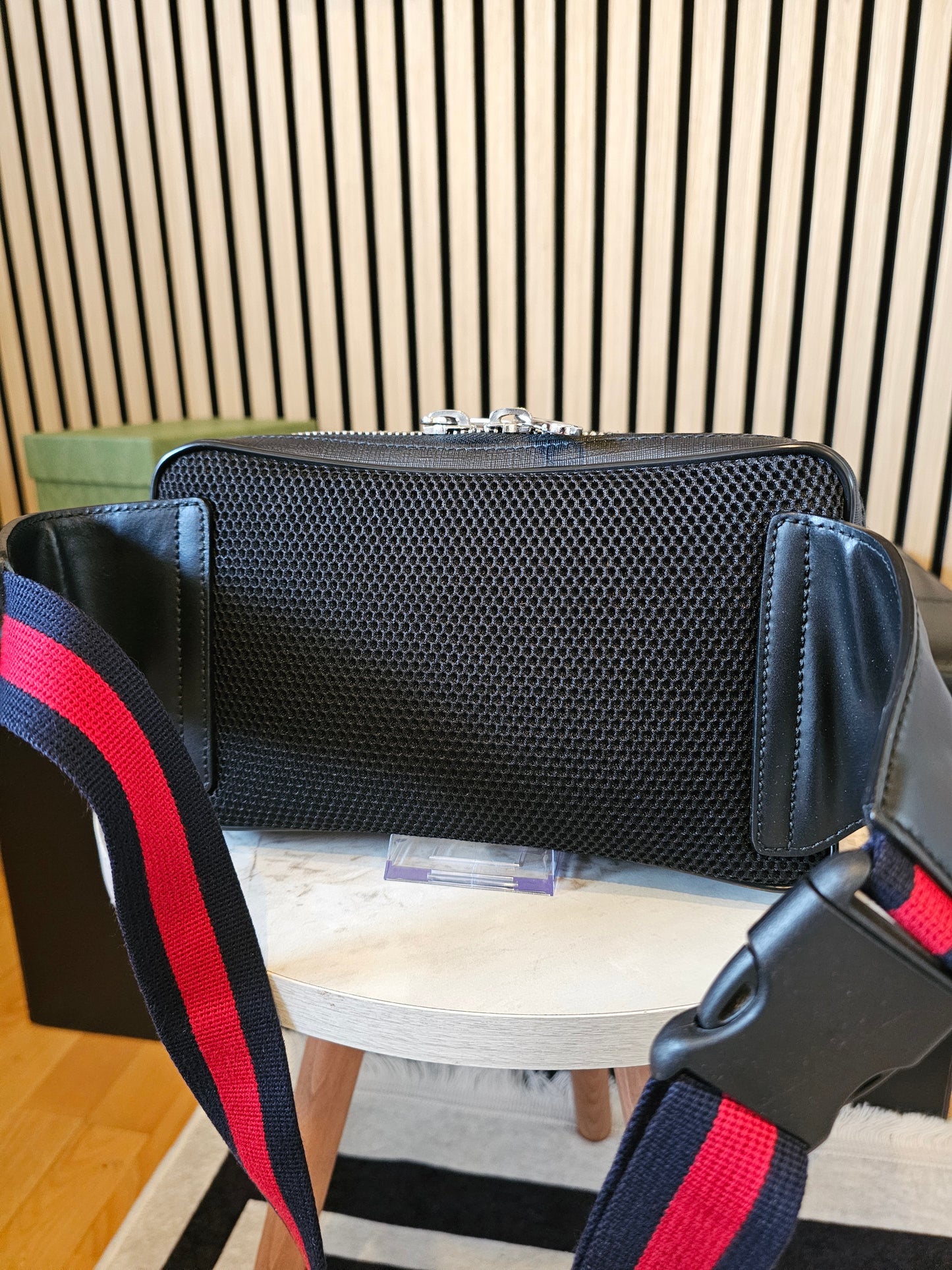 474293 - Gucci beltbag black GG supreme.
