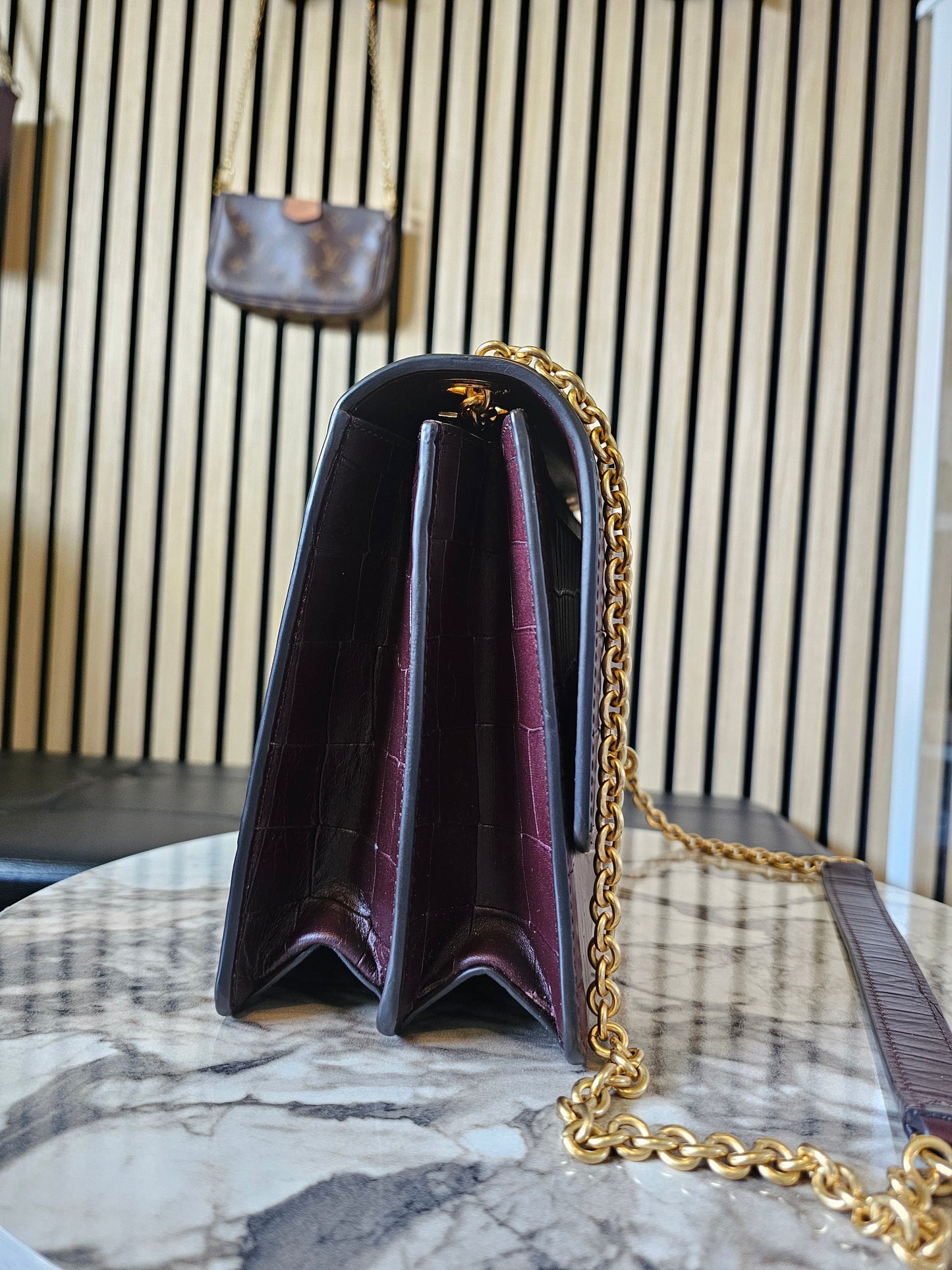 Mulberry Darley - large, oxblood.