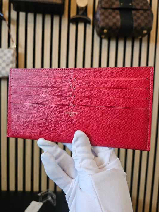Louis vuitton kortholder I rød epi leather.