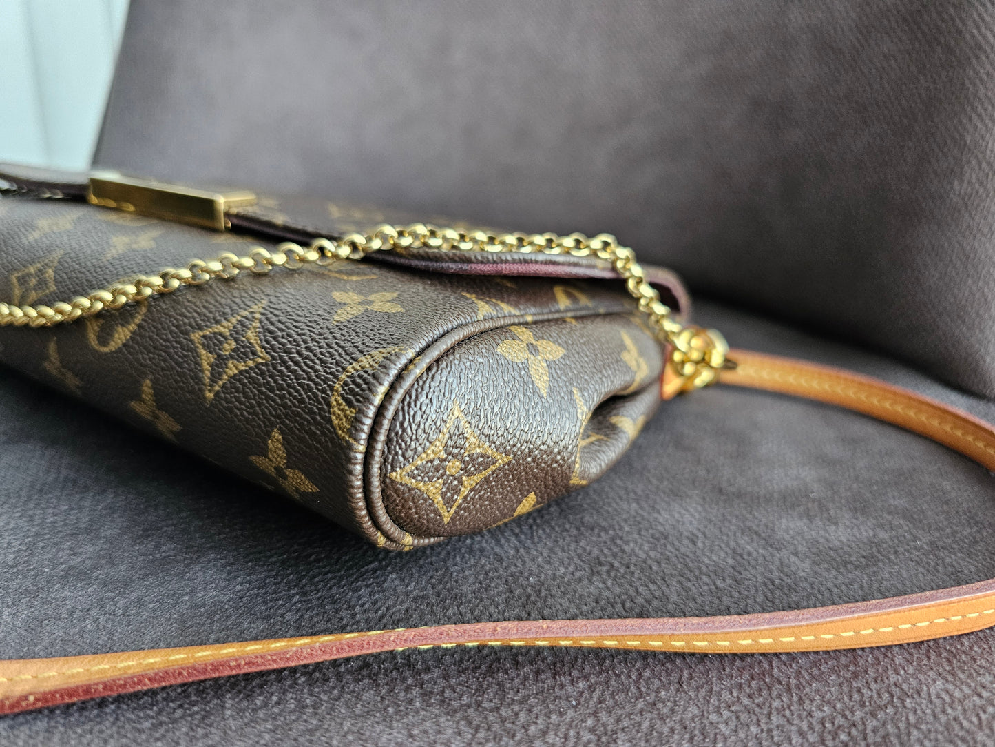 Louis Vuitton, Favorite MM, MNG. Kanvas.