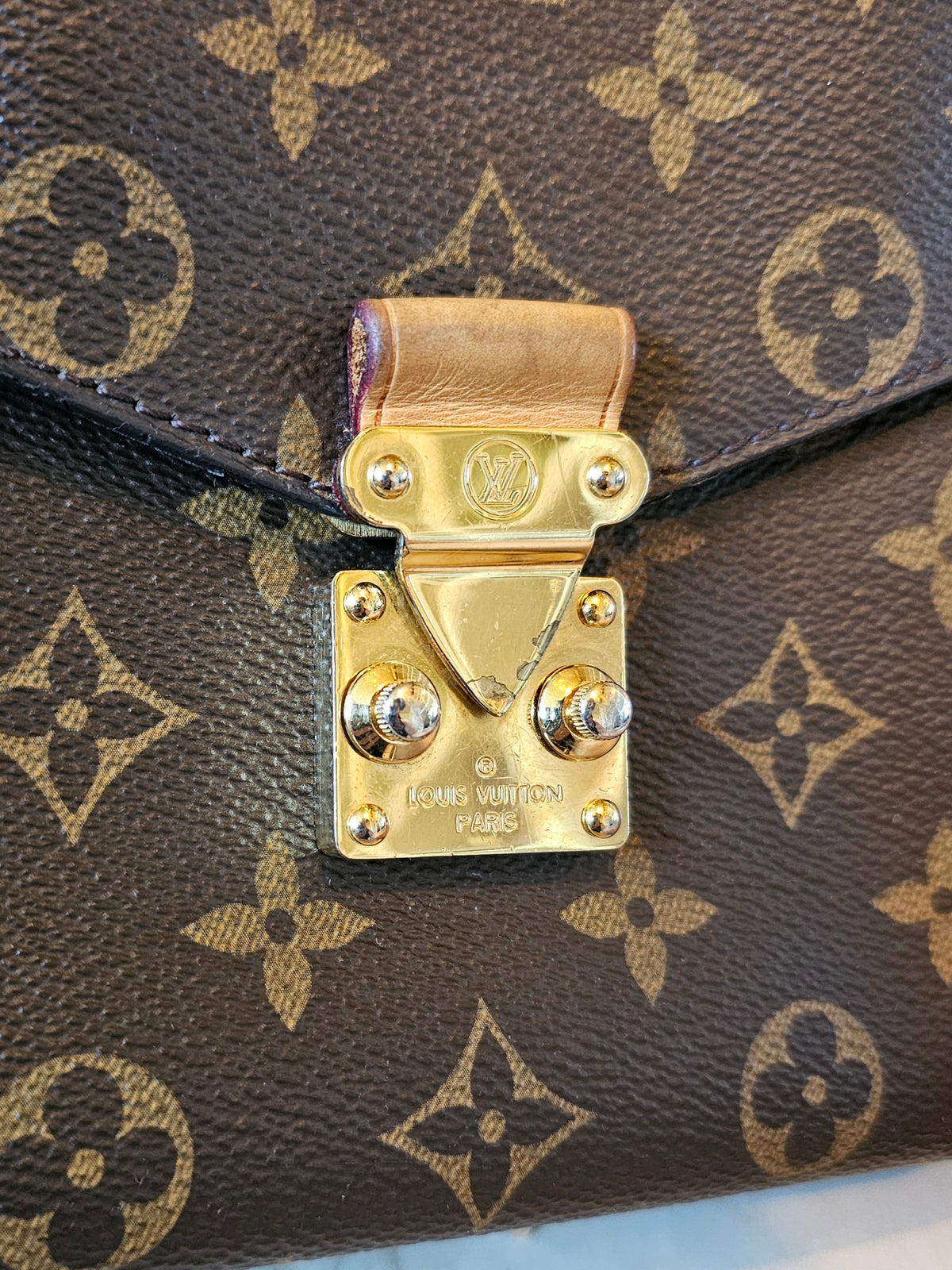 M44875 - Louis Vuitton bag, pochette Métis, monogram kanvas.