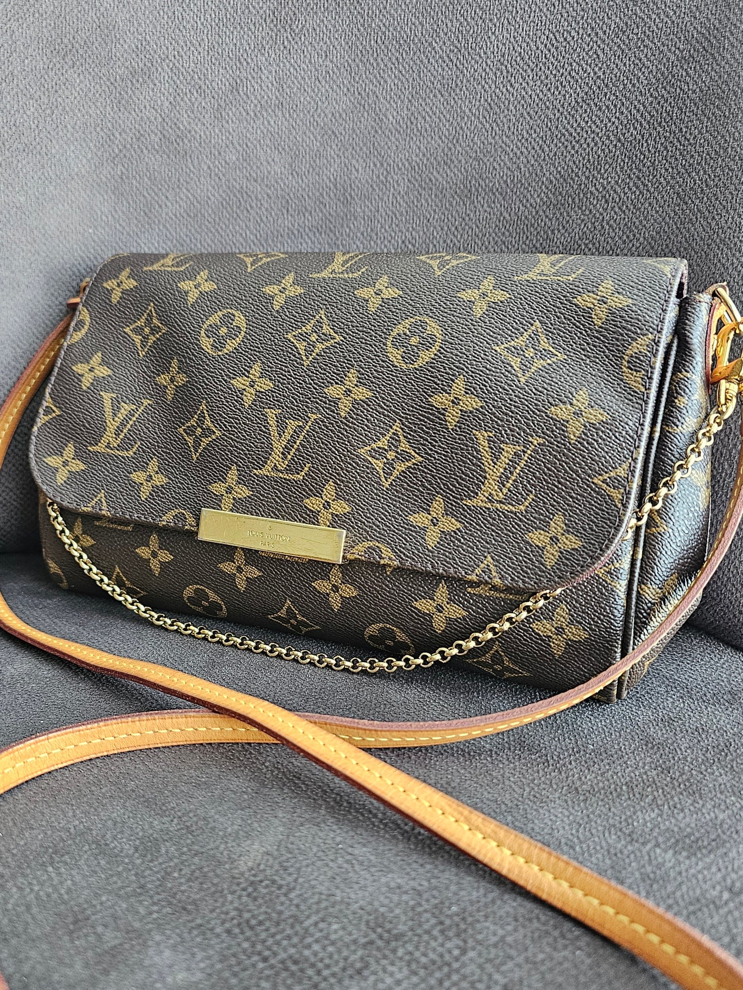 Louis Vuitton, Favorite MM, MNG. Kanvas.