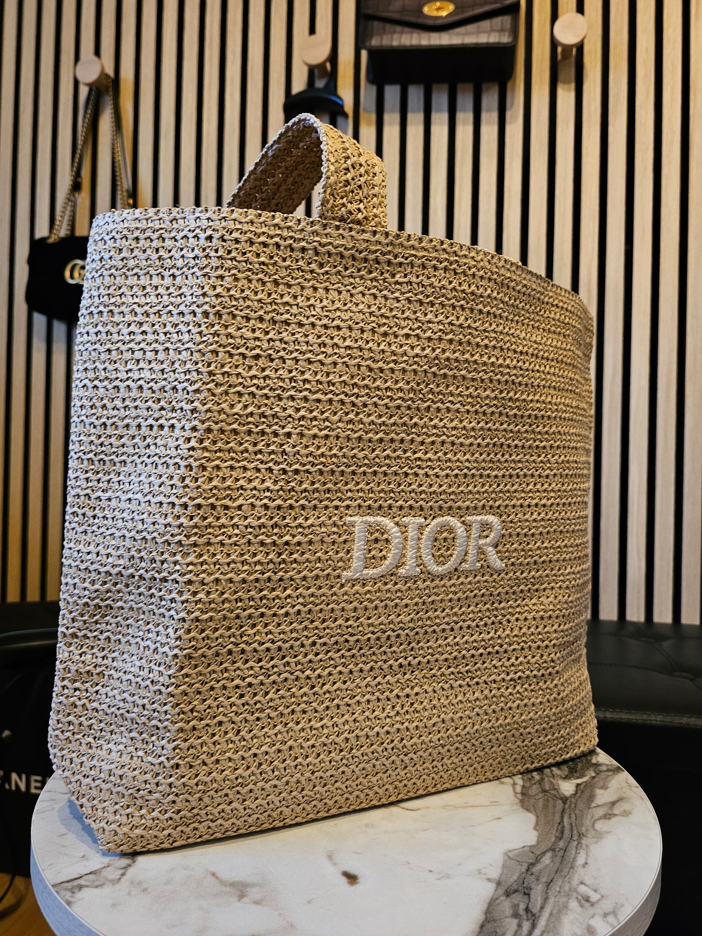 Dior tote bag from makeup collection.