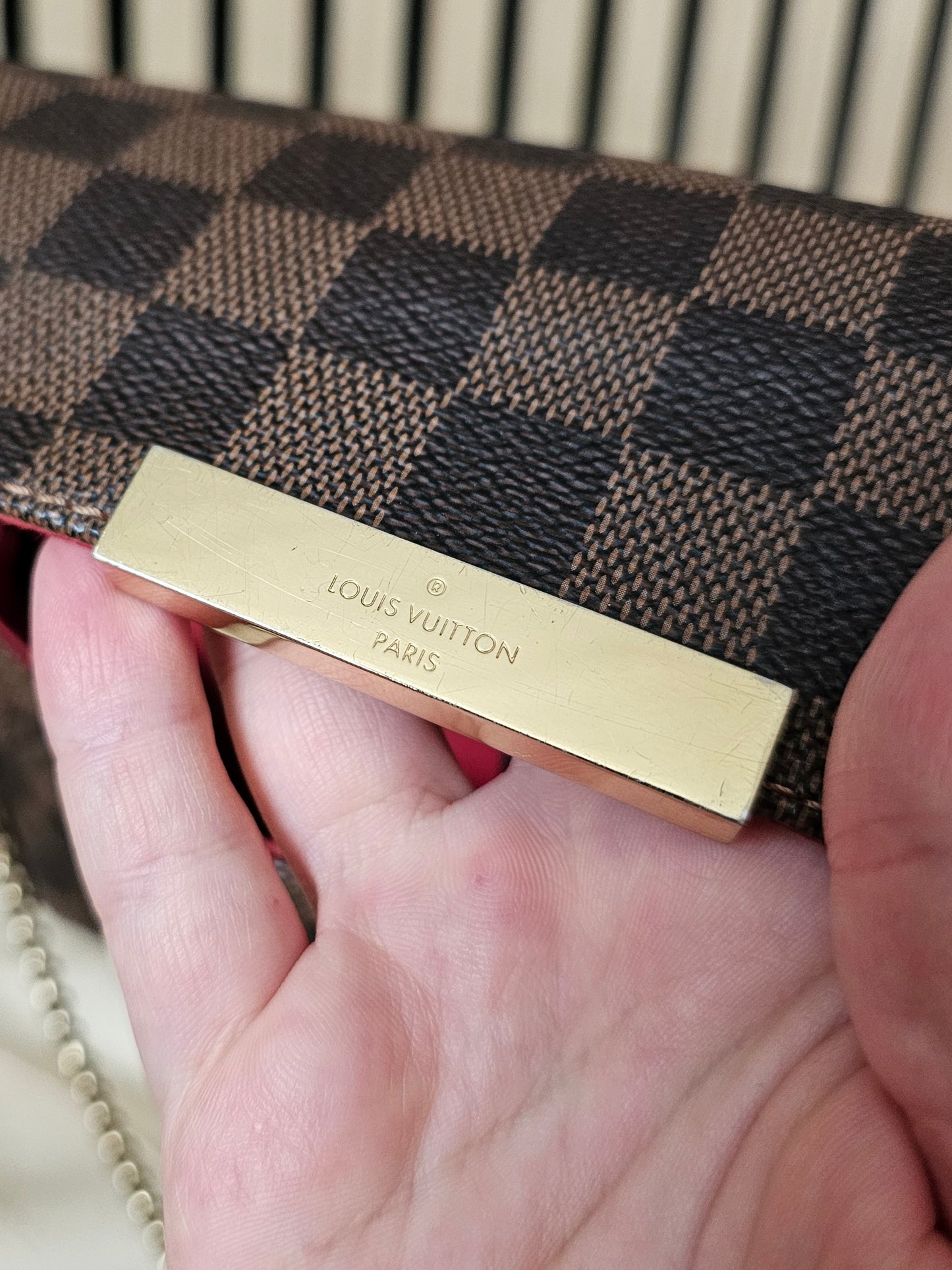 N41276 - Louis Vuitton bag, Favorite PM, damier ebene.