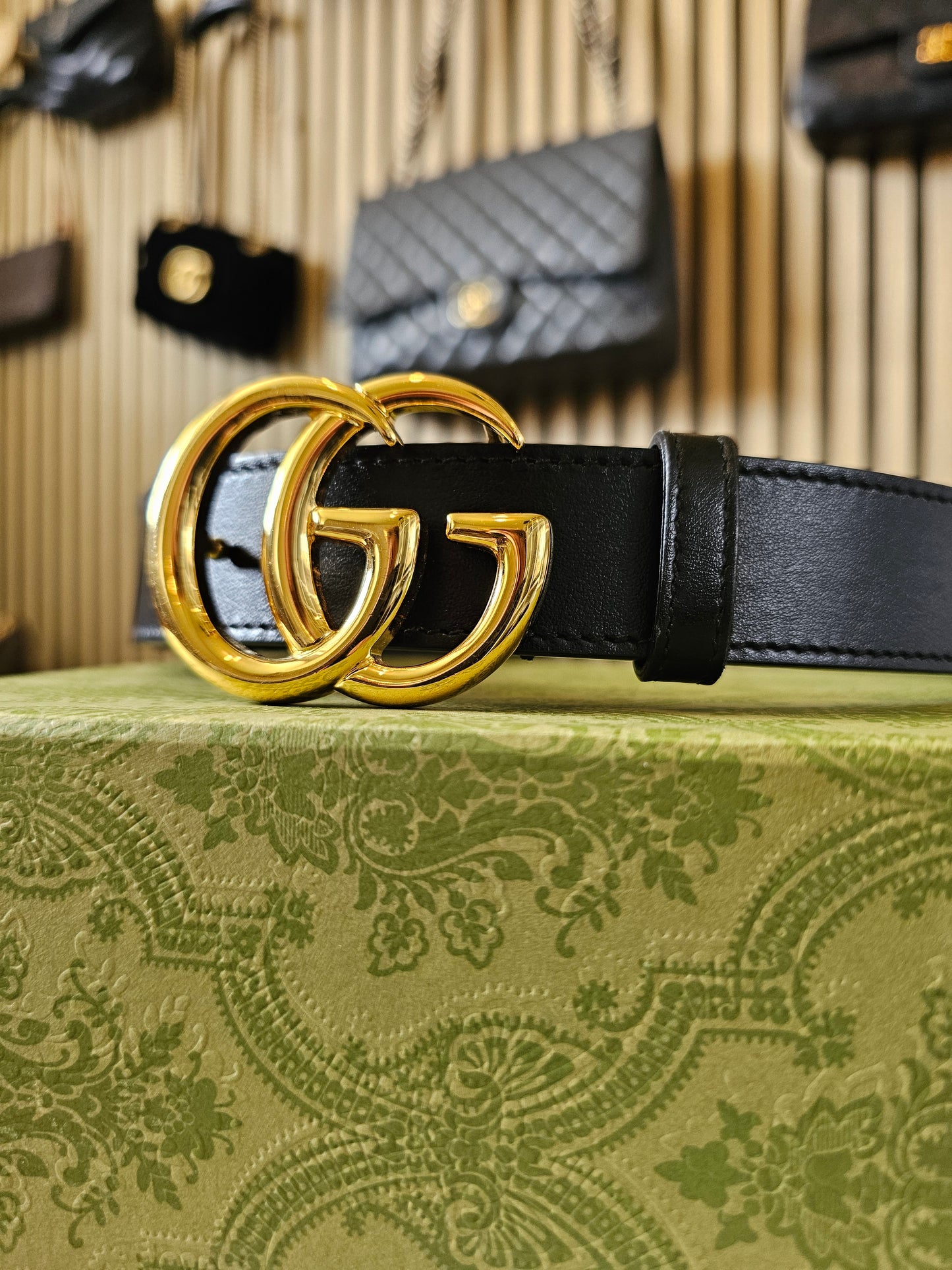 Gucci - GG Marmont thin belt - 75. 414516.