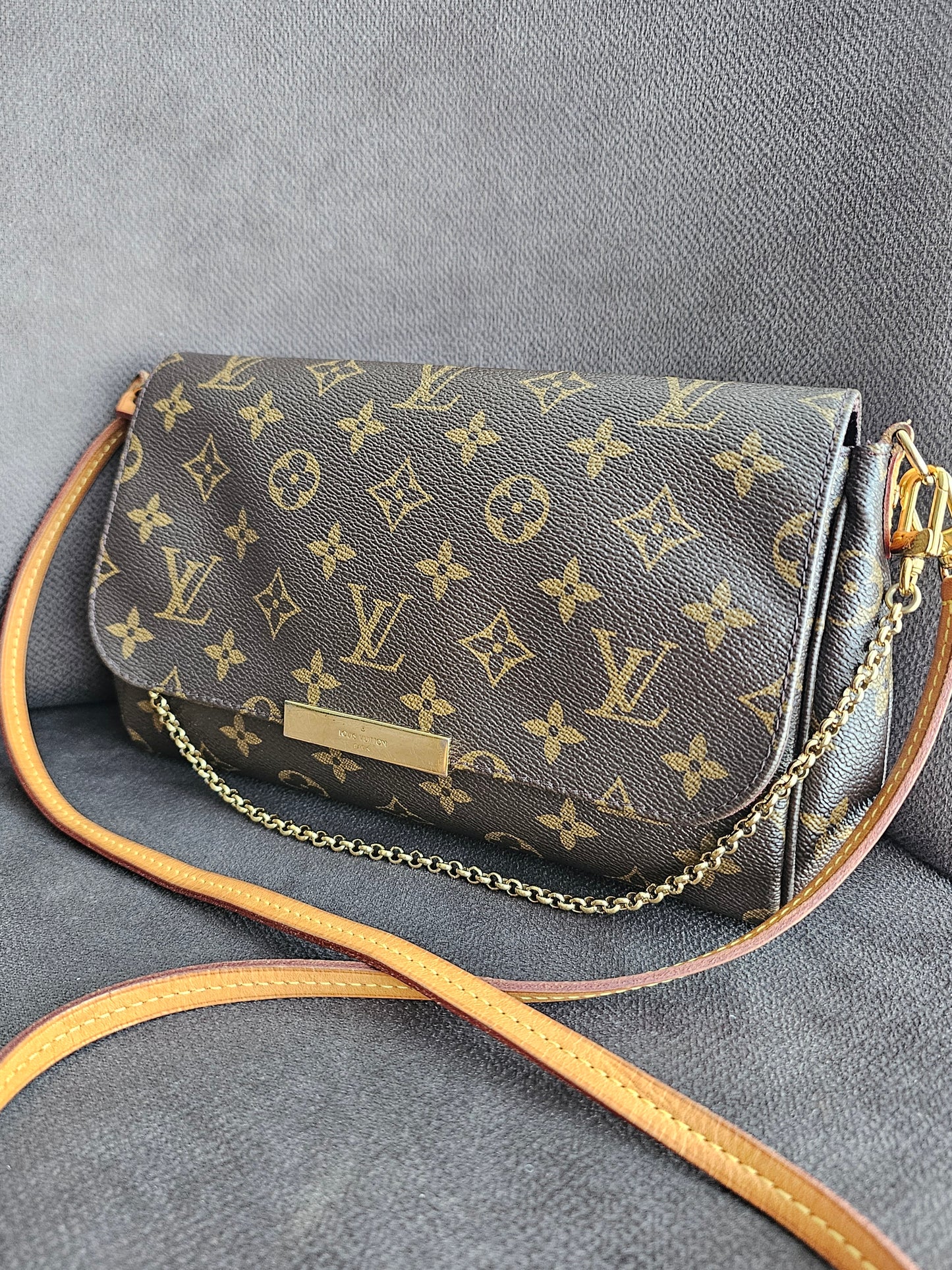 Louis Vuitton, Favorite MM, MNG. Kanvas.