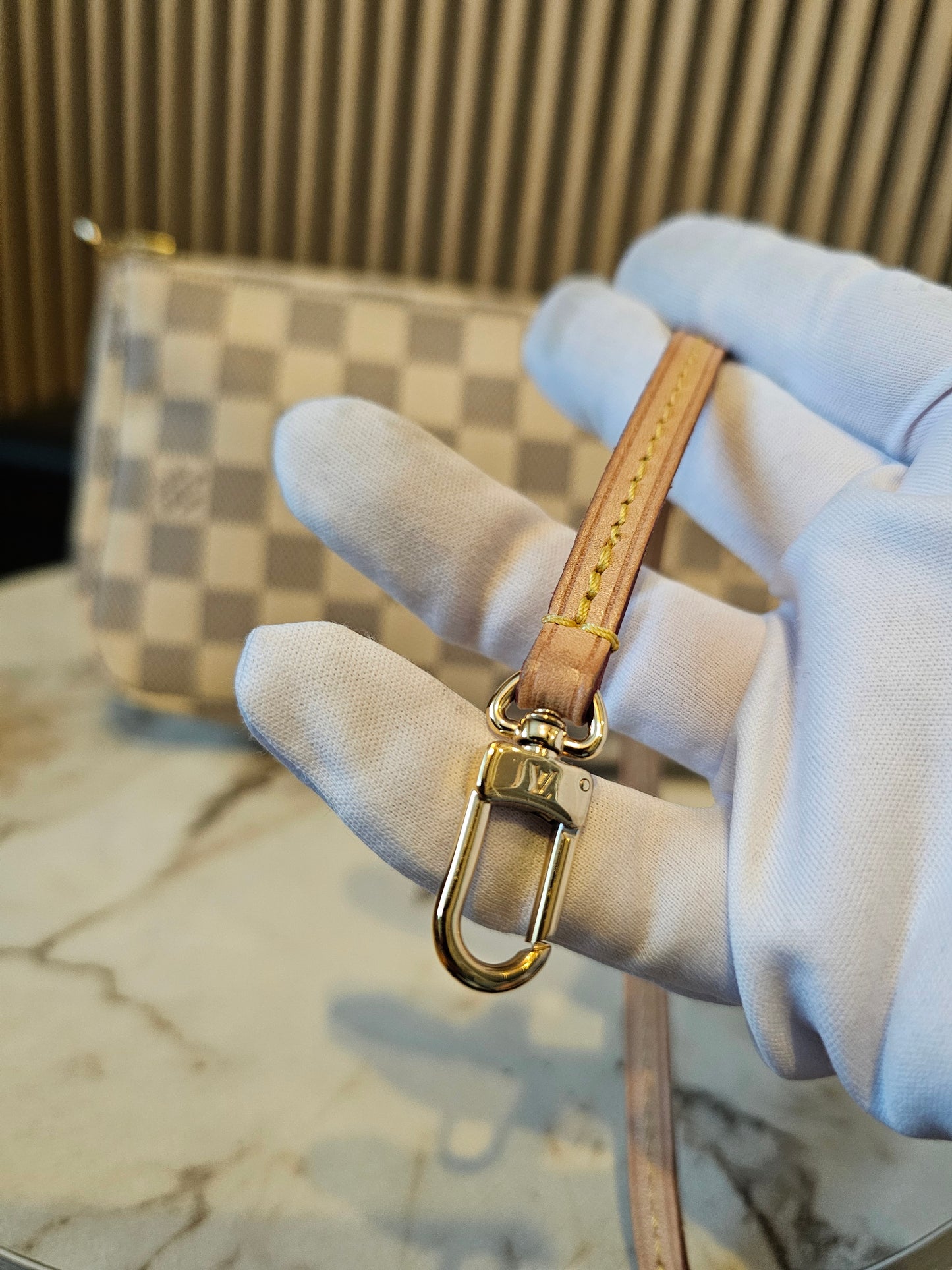N51986- Louis Vuitton pochette accesories in damier Azur.