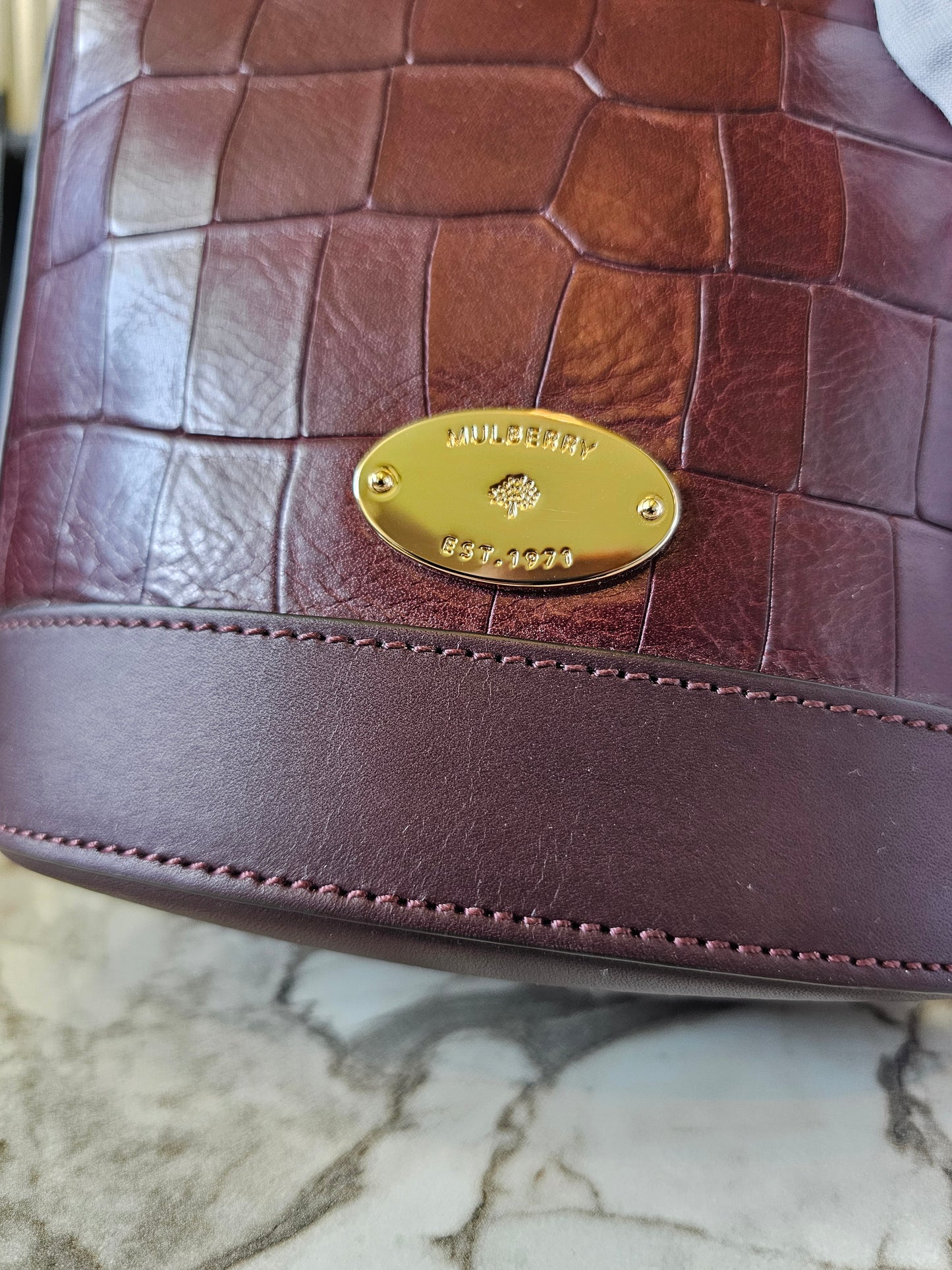 Mulberry bag mini Jamie, oxblood.