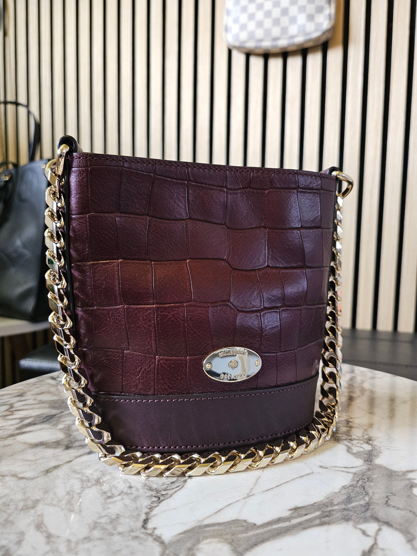 Mulberry bag mini Jamie, oxblood.