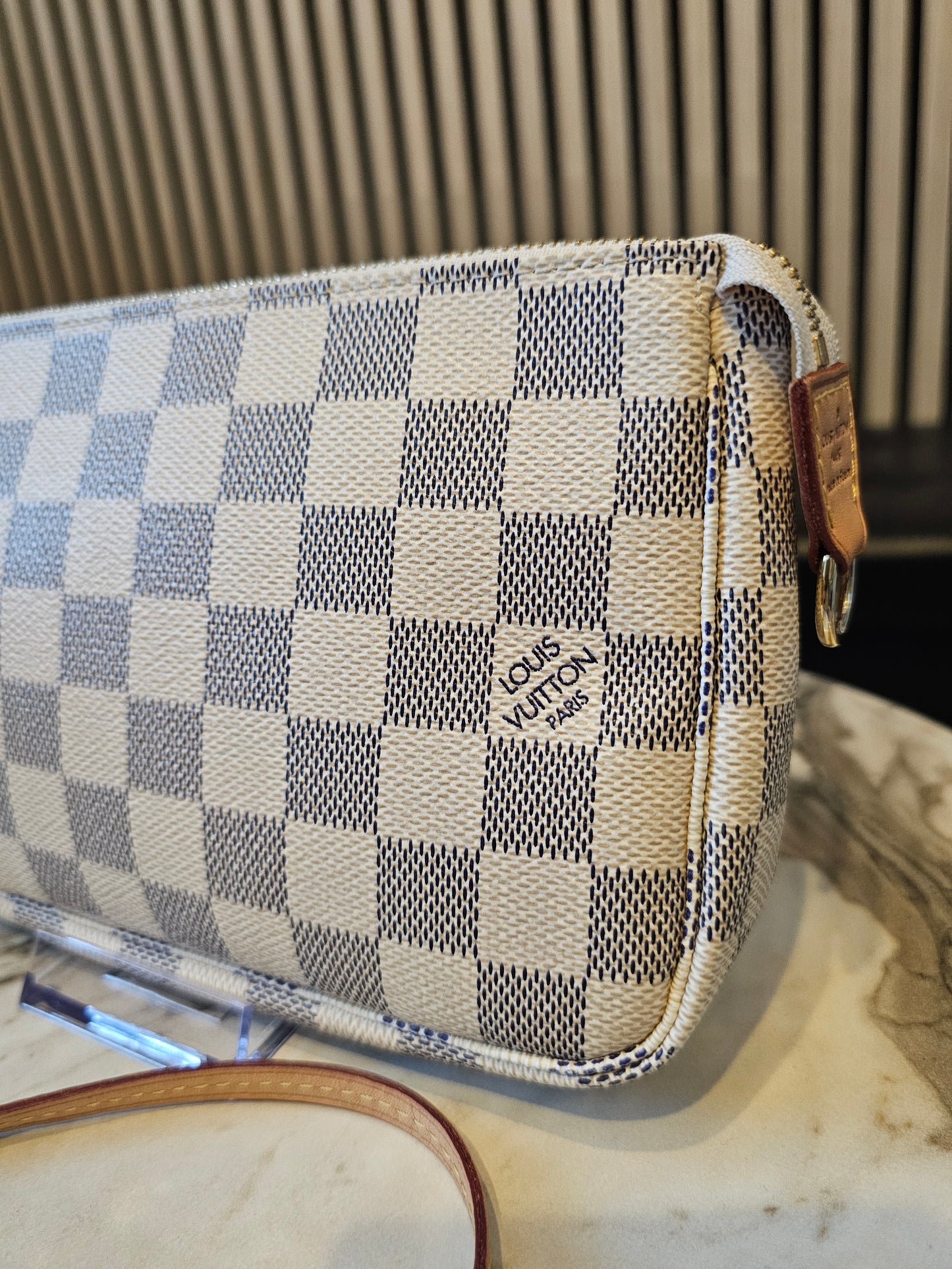 N51986- Louis Vuitton pochette accesories in damier Azur.