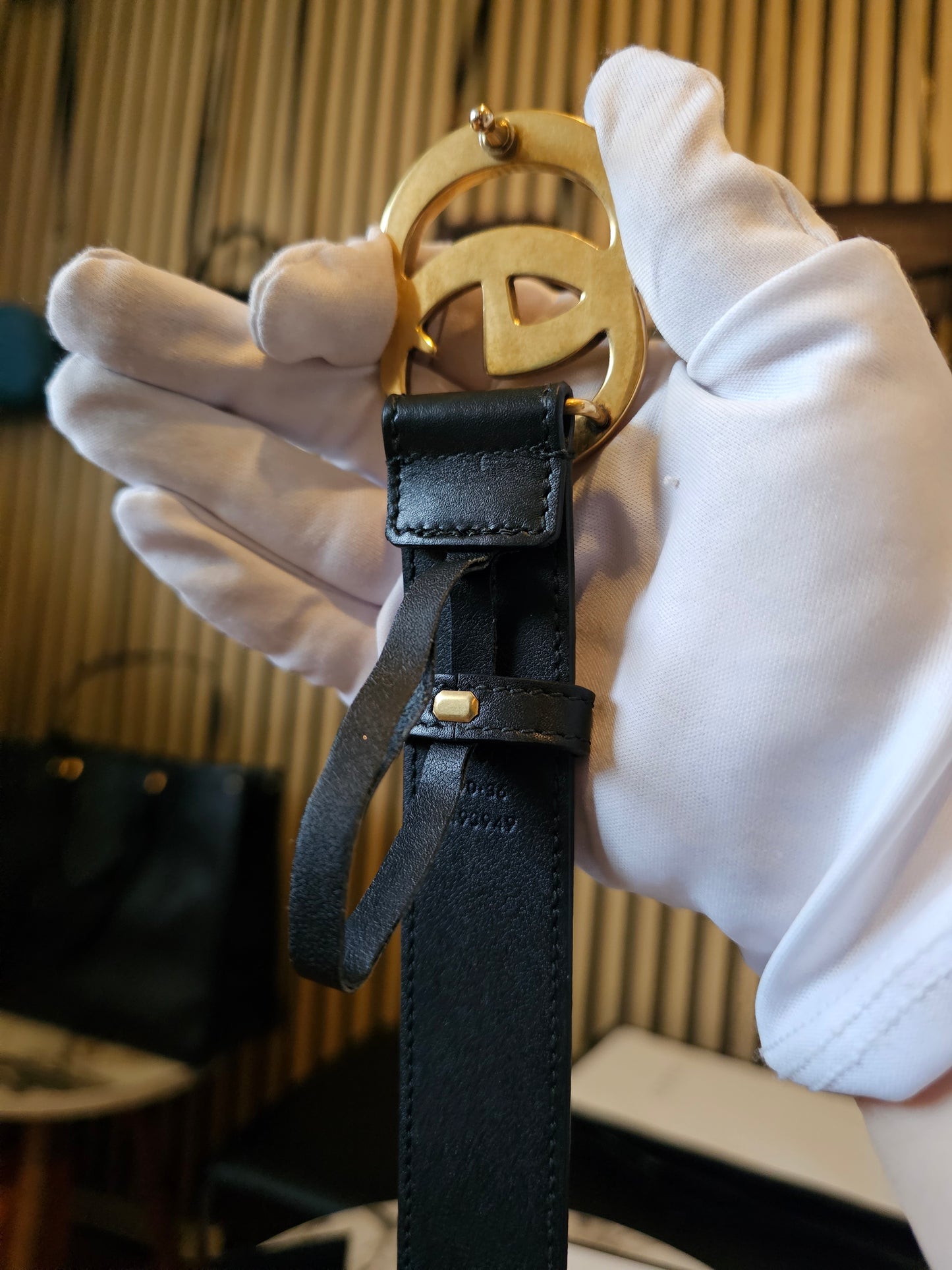414516- Gucci belt, GG marmont black. Size 90.
