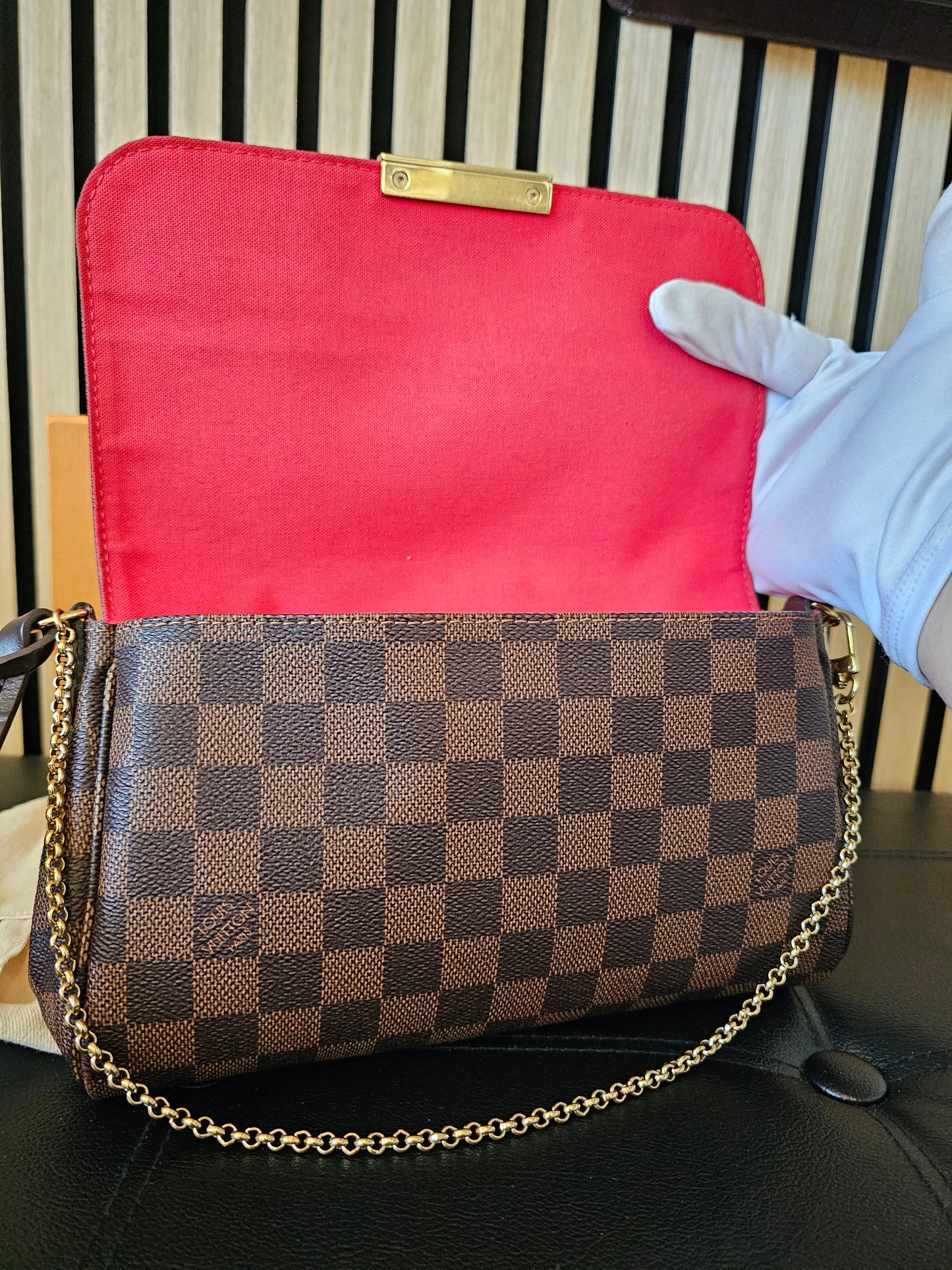N41129 - Louis Vuitton Favorite MM, damier ebene.