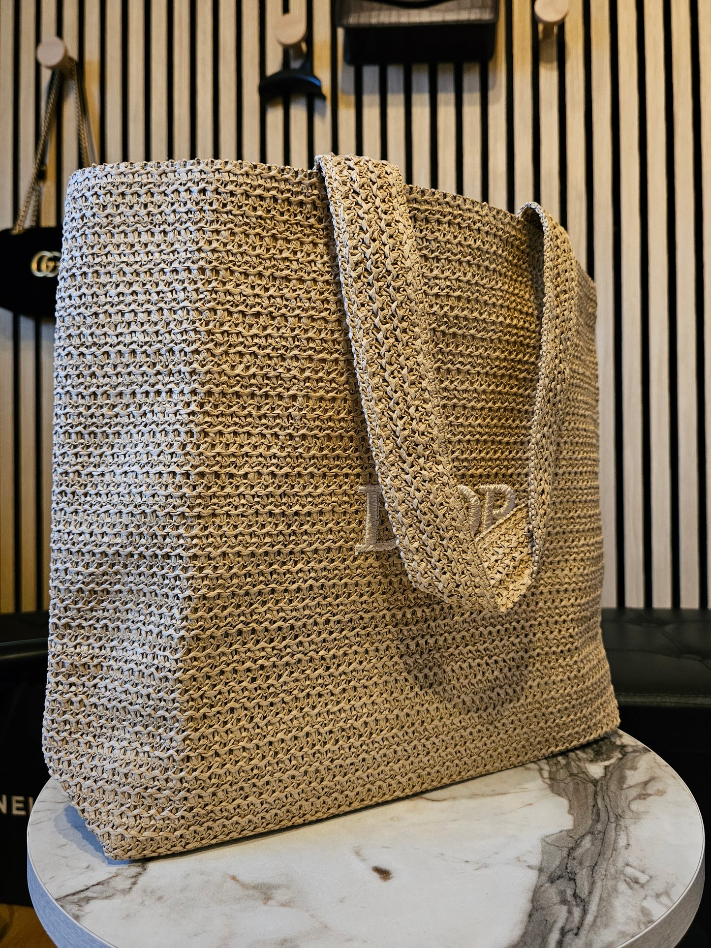 Dior tote bag from makeup collection.