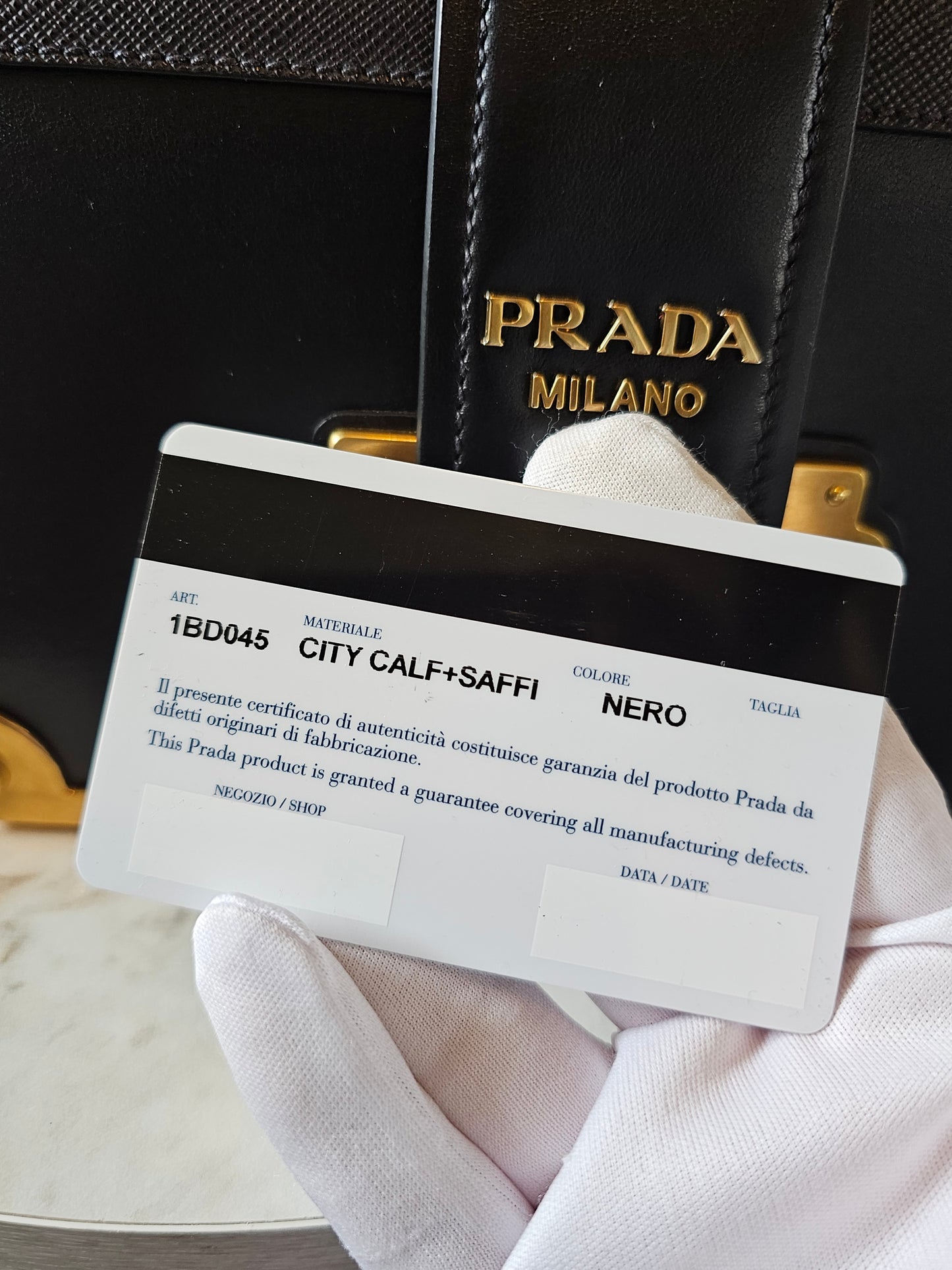 Prada cahier bag - black GHW.